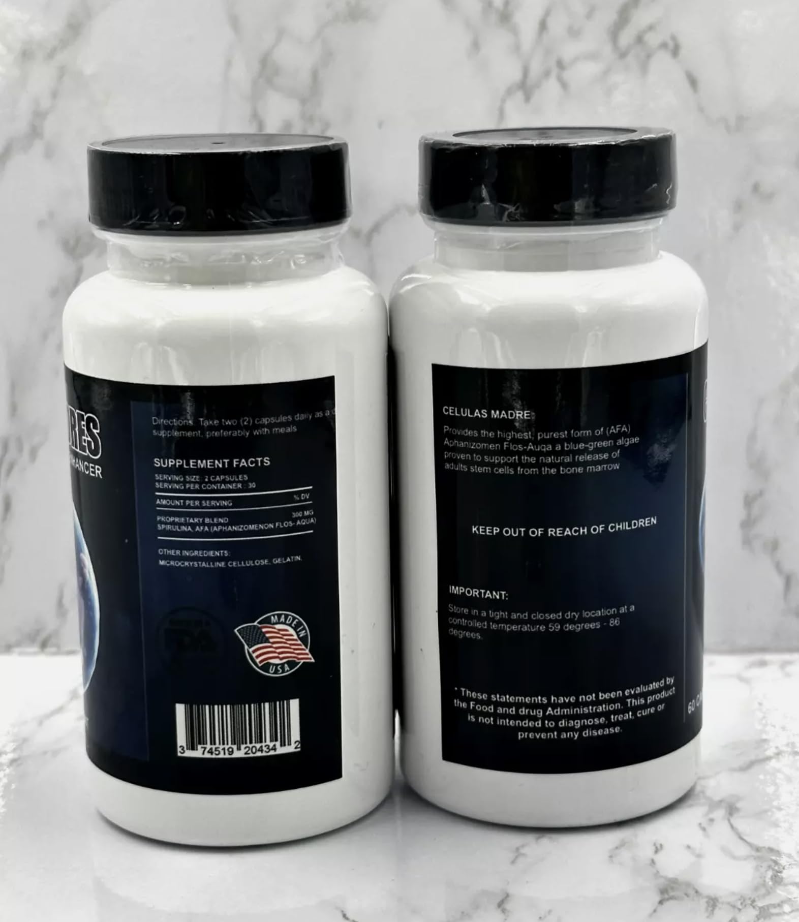 2 Bottles Celulas Madre Supports Joint & Muscles Stem Cell Immune Control 120 Capsules Madre Cell Plus. All Natural Steam Enhancer New GenericAu supplements