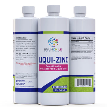 BrainChild Nutritionals LiquiZinc Liquid Formula (Unflavored 32oz) BrainChild NutritionalsAu supplements