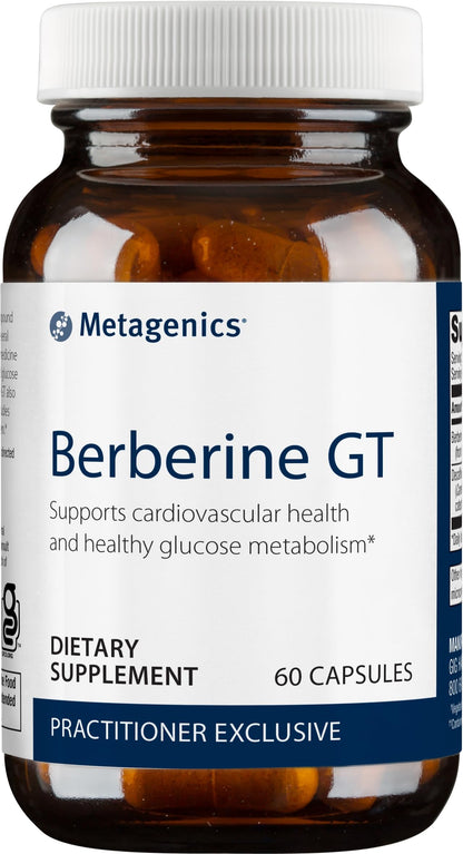 Metagenics Berberine GT - 500 mg Berberine HCl - Supports Heart Health & Carbohydrate MetagenicsUS supplements