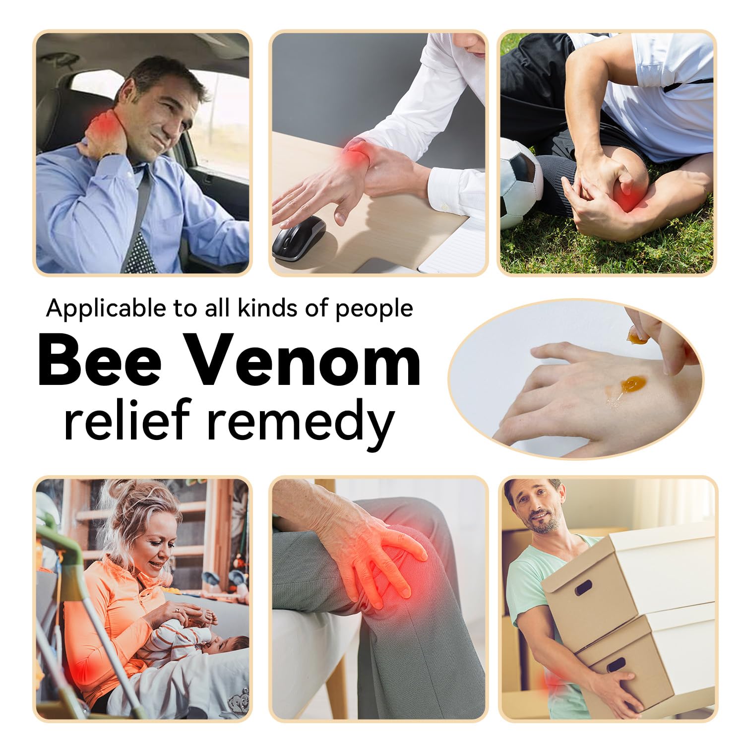 Cedonivor Bee Venom Joint Cream, Joint & Muscle Soothing, Bee Venom Cream for Back, Knee, Hands, Neck, Feet CedonivorAu supplements