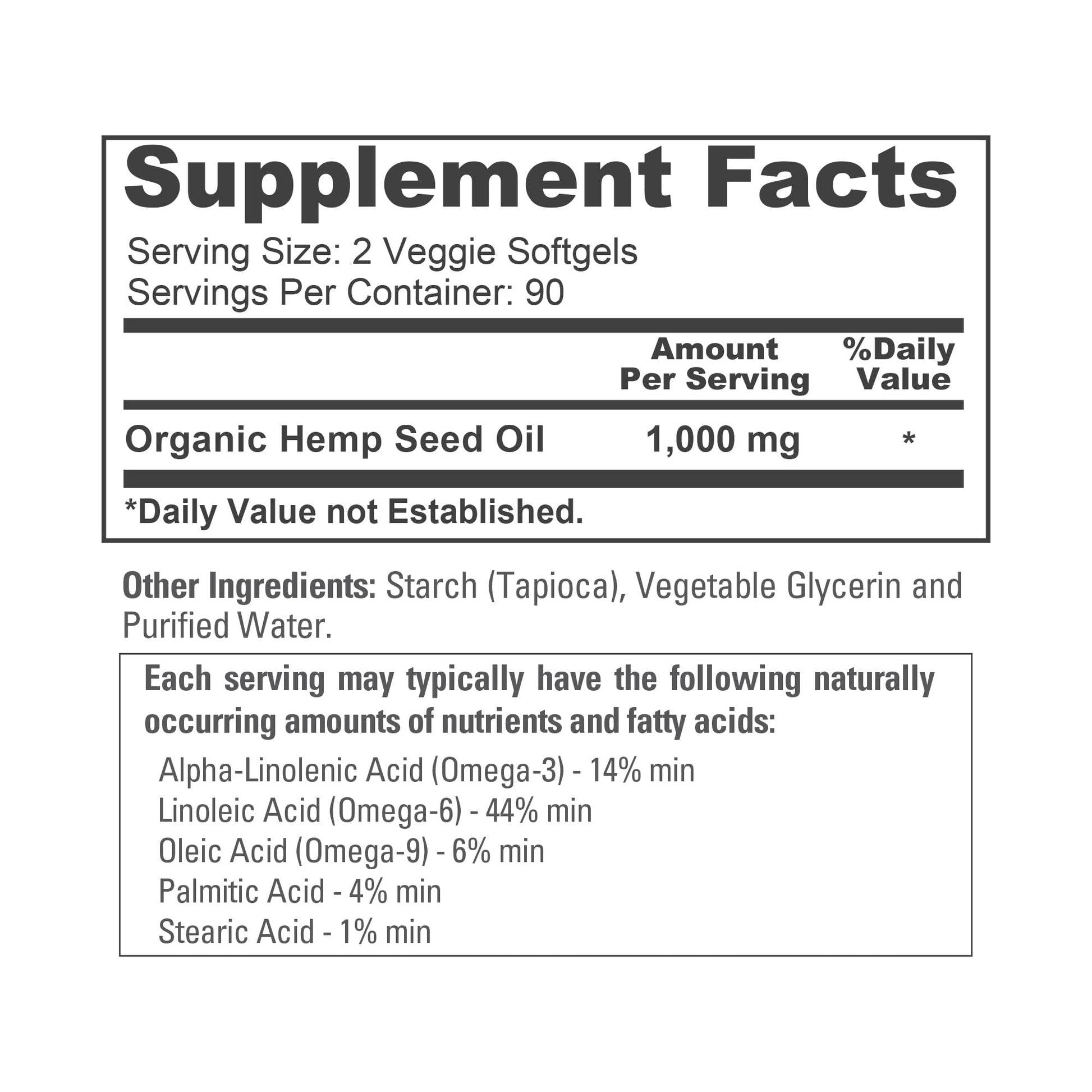 NusaPure Hemp Oil 1,000mg Per Serving, 180 Veggie Softgels, Non-GMO, Vegan NusaPureAu supplements