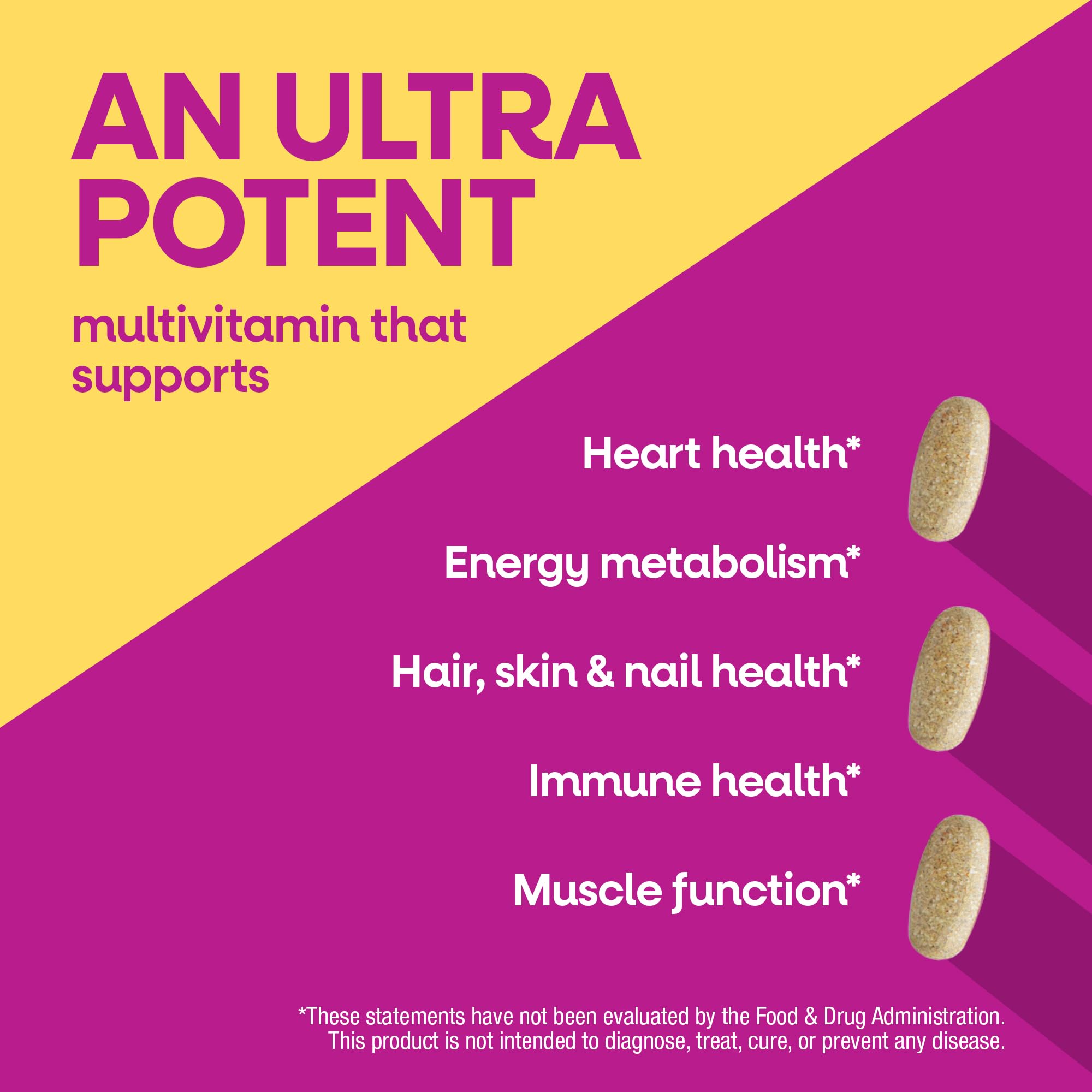 Nature's Way Alive! Ultra Multivitamin for Women, Complete Daily Women's Vitamins, High Potency Formula, Promotes Energy Metabolism and Muscle Function*, Vitamin A, C, D, Methylated B12, 60 Tablets Nature's WayAu supplements