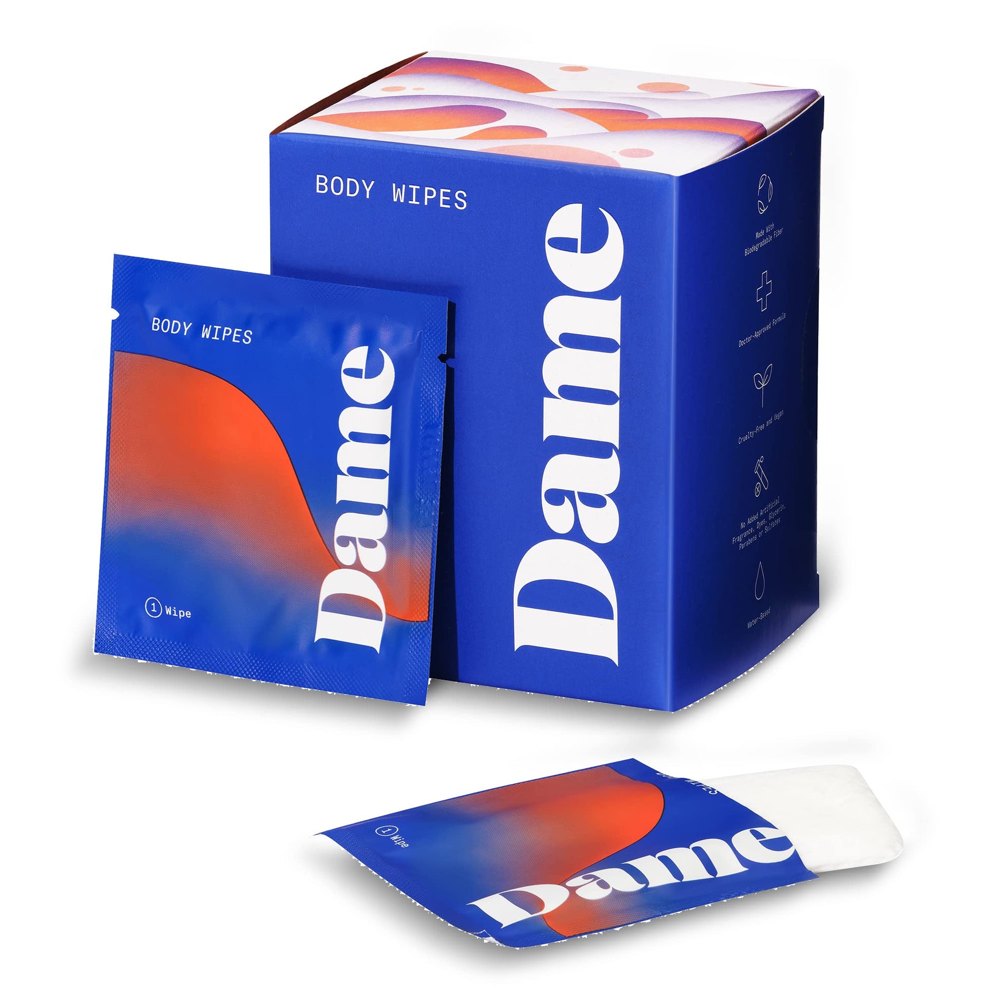 Dame Products Body Wipes - Cleansing and Nourishing - pH-Balanced Formulated with Aloe Dame ProductsAu supplements