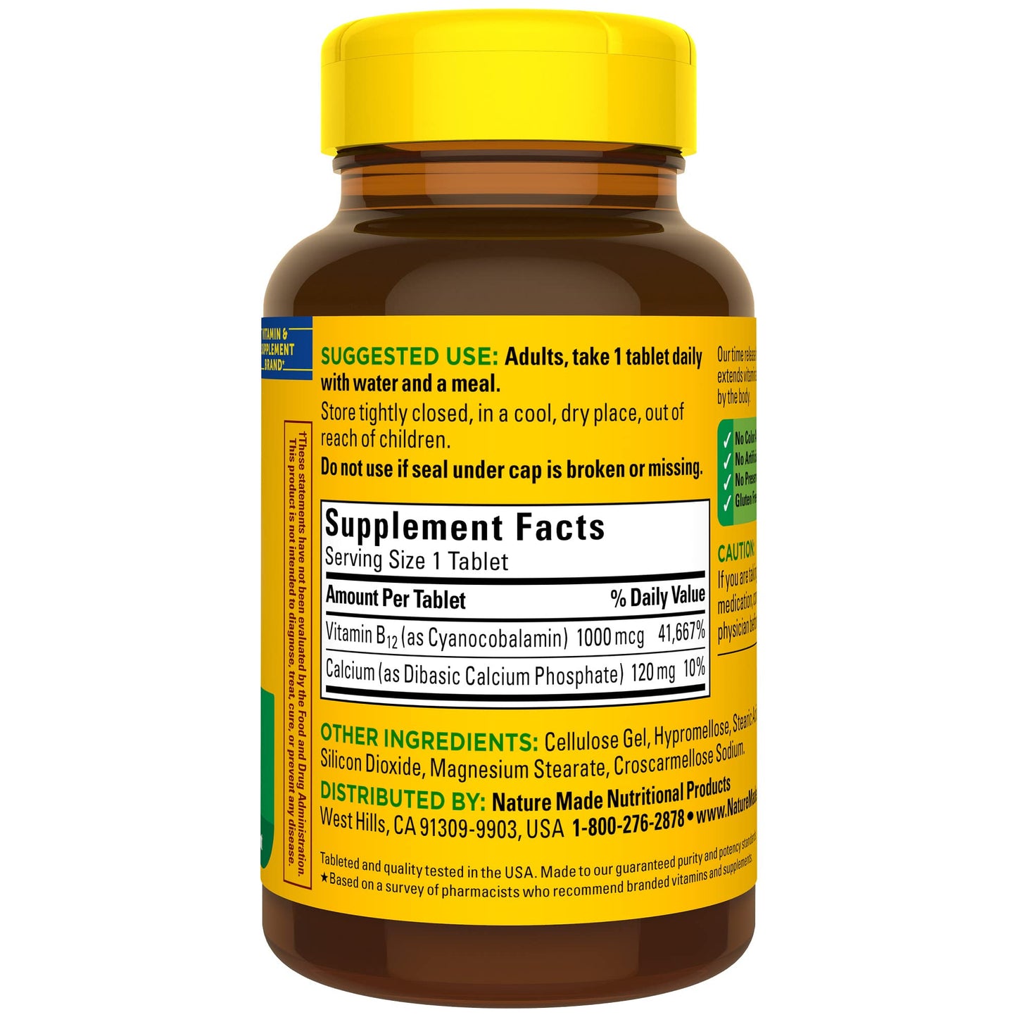 Nature Made Vitamin B12 1000 mcg, Dietary Supplement For Energy Metabolism Support Nature MadeUS supplements