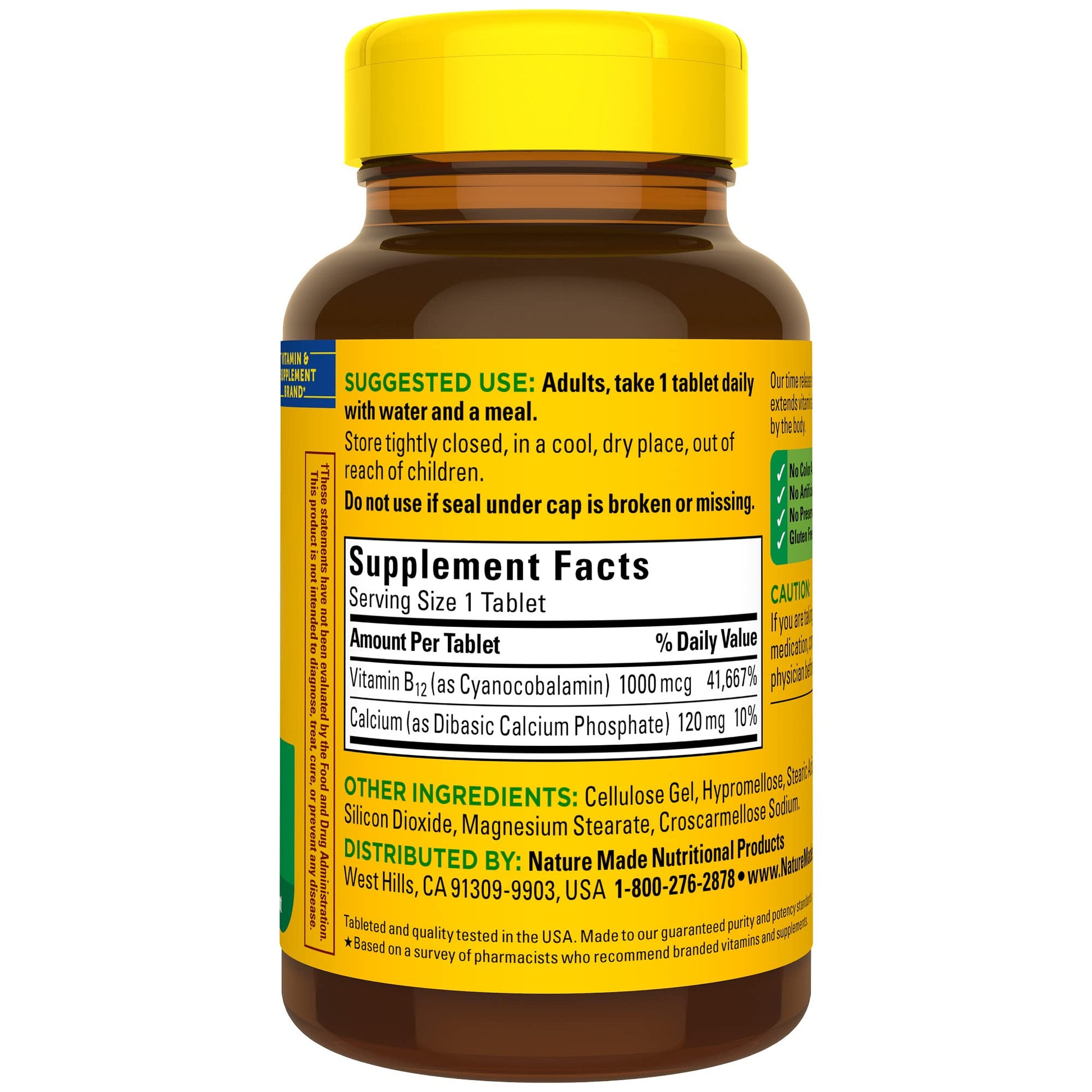 Nature Made Vitamin B12 1000 mcg, Dietary Supplement For Energy Metabolism Support Nature MadeUS supplements