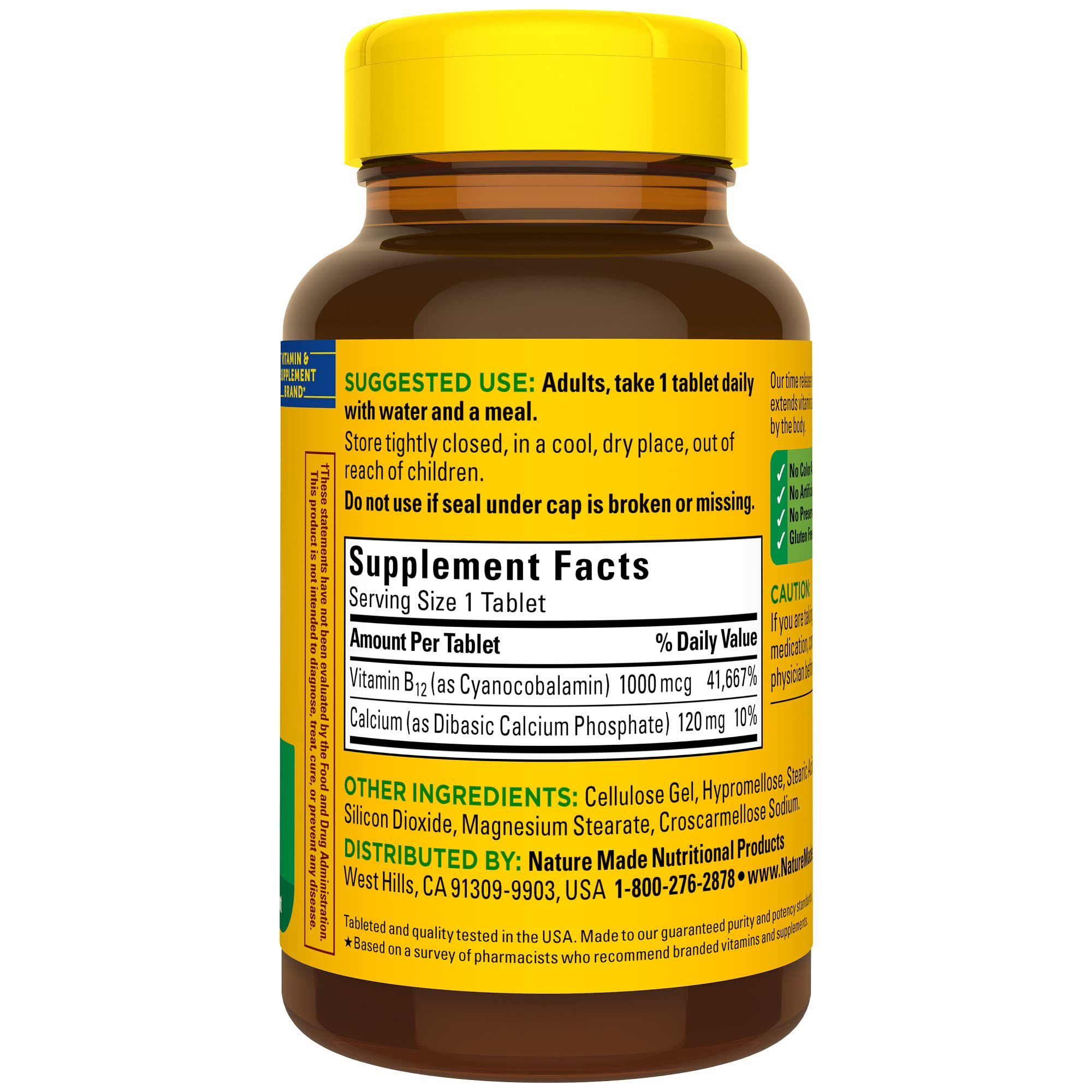 Nature Made Vitamin B12 1000 mcg, Dietary Supplement For Energy Metabolism Support Nature MadeUS supplements