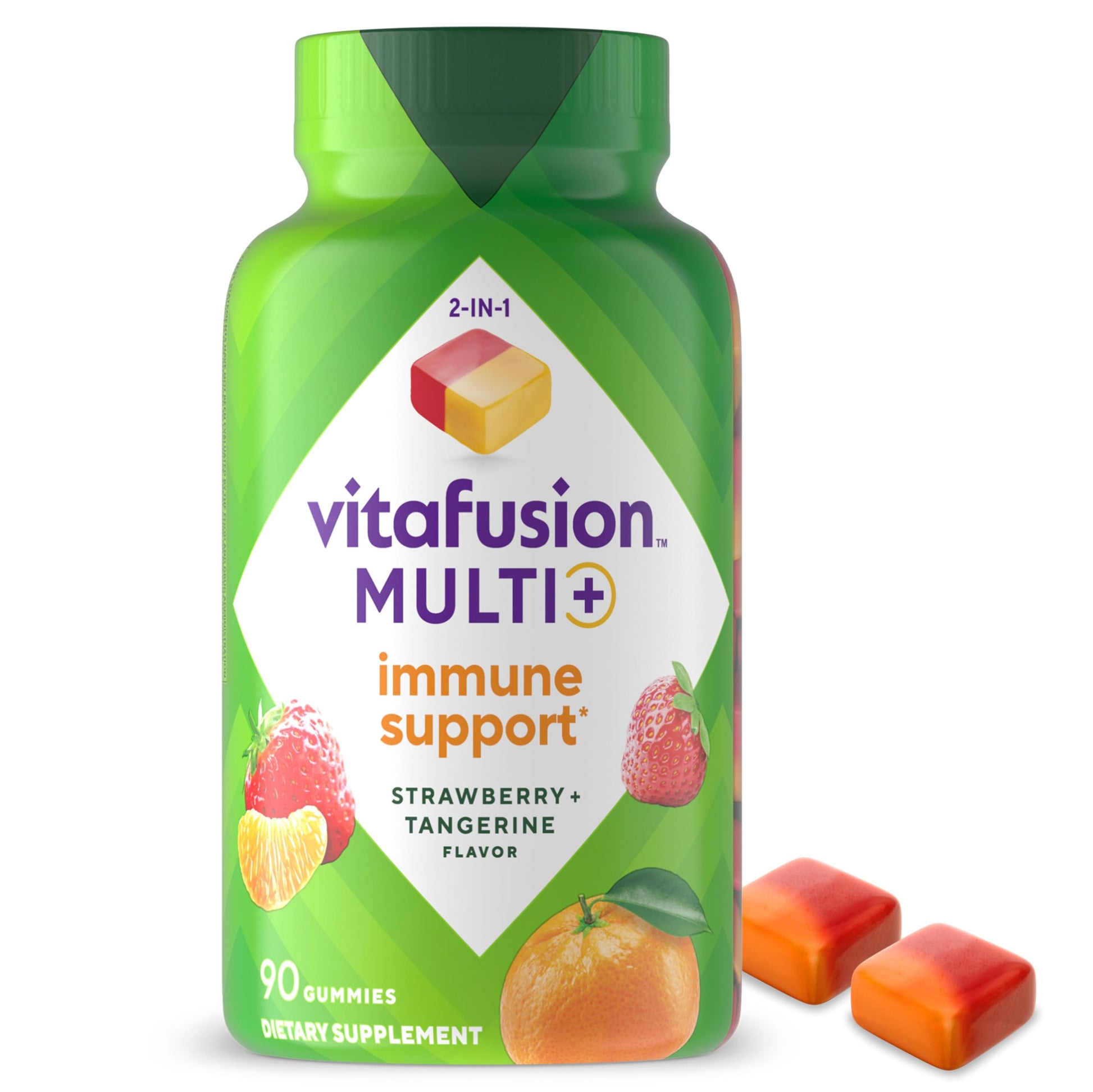 Vitafusion Multi+ Immune Support* – 2-in-1 Benefits & Flavors – Adult Gummy Vitamins with Vitamin C, Zinc VitafusionAu supplements