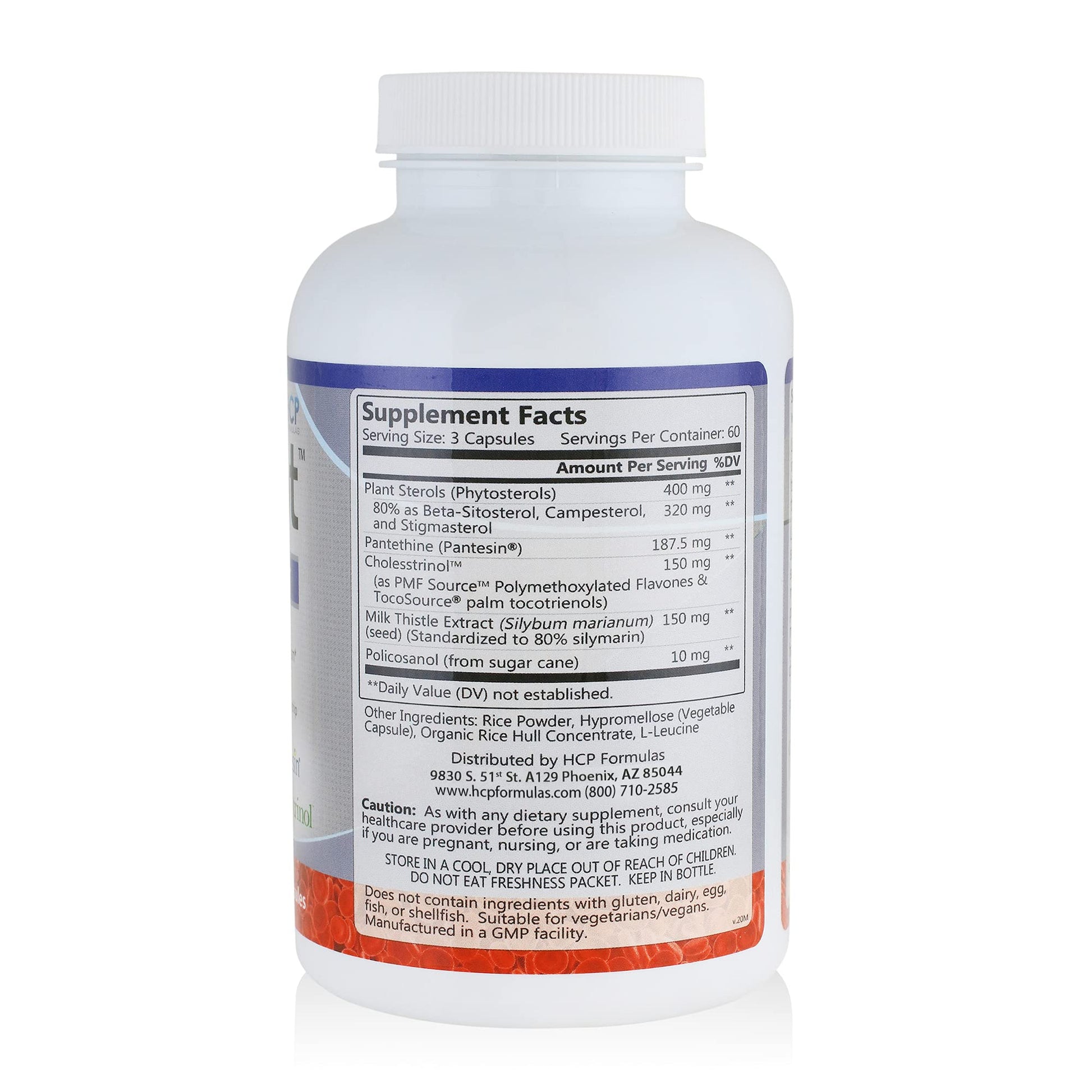 HCP Formulas - LipiCept - Natural Cholesterol Support Formula with Plant Sterols - Maintain Healthy Cholesterol Levels Already Within a Normal Range - Vegetarian - Dietary Supplement - 180 Caps HCP FormulasAu supplements