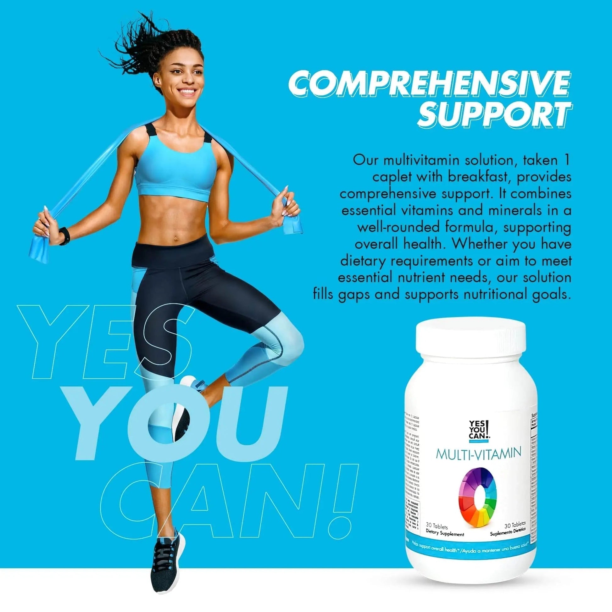 Yes You Can! Daily Multivitamins for Men and Women - Helps Assist Overall Health & Well-Being, Contains Antioxidants Yes You Can!Au supplements