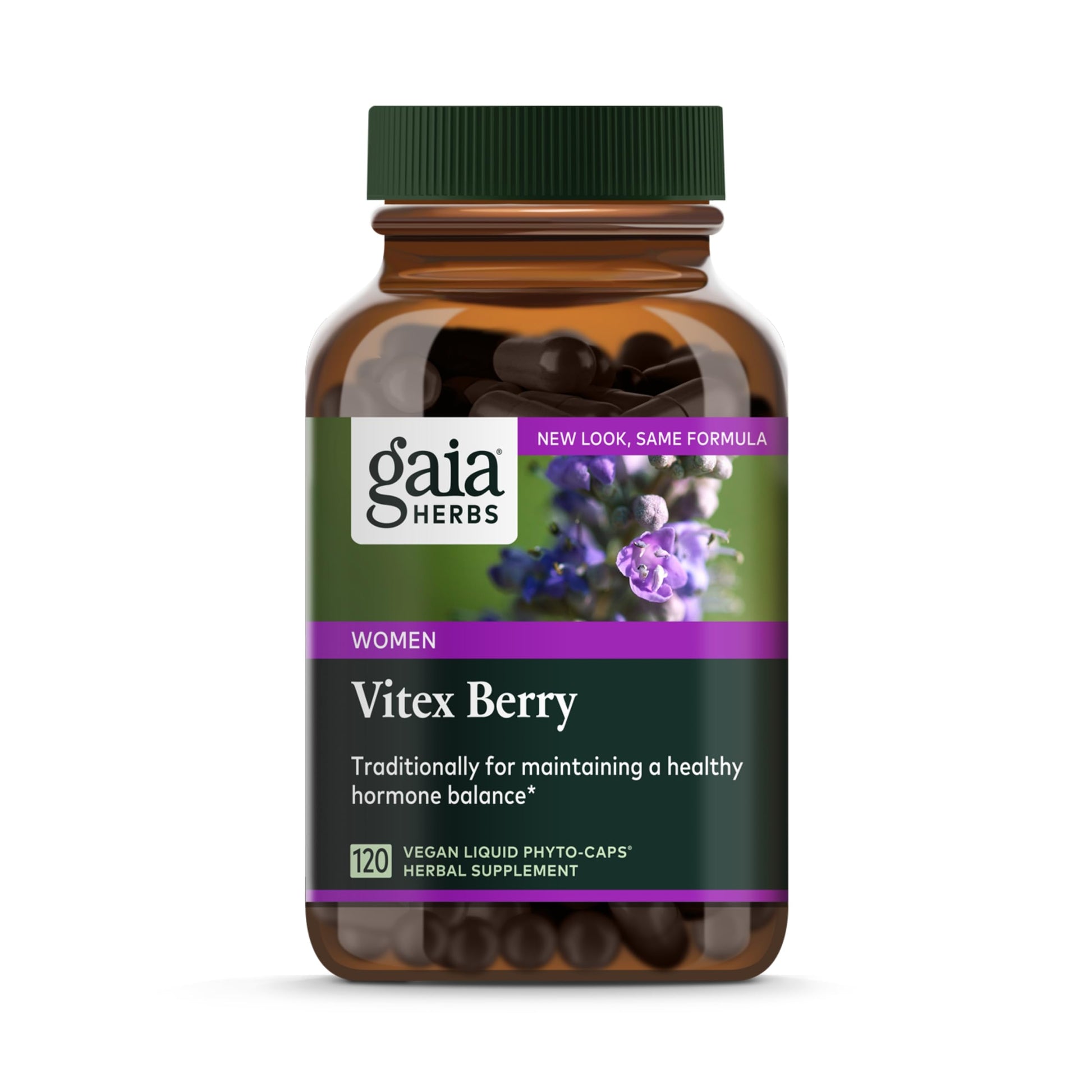 Gaia Herbs, Vitex Berry Vegan Liquid Phyto Capsules - PMS Support Supplement, Chaste Tree berry Gaia HerbsAu supplements