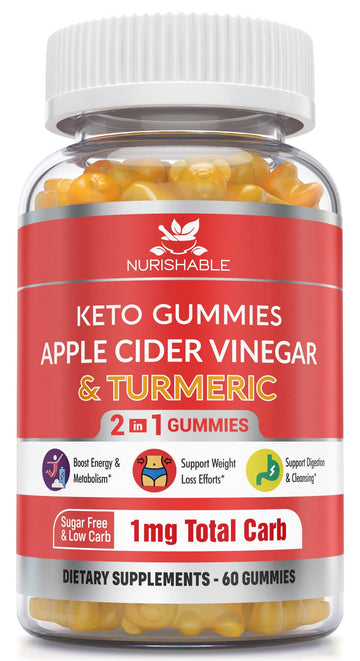 ACV Keto Gummies for Weight Loss - Advanced Weight Loss Formula with Apple Cider nurishableUS supplements