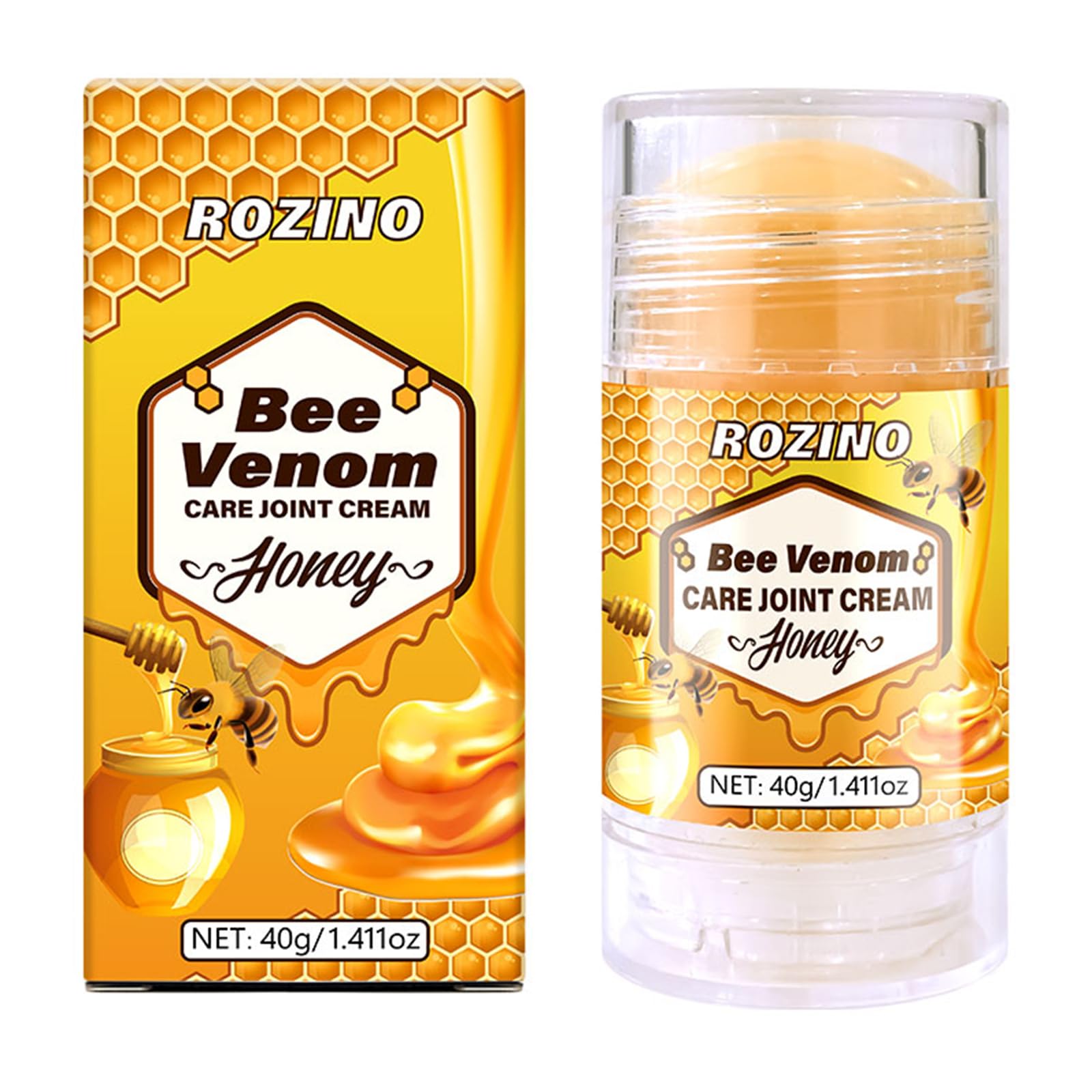 Bee Venom Joint Cream for Knees & Joint Support, Fast Absorbing, Non-Sticky Formula with Vitamin C, Aloe Vera for Soothing Comfort (1.411OZ) GenericAu supplements