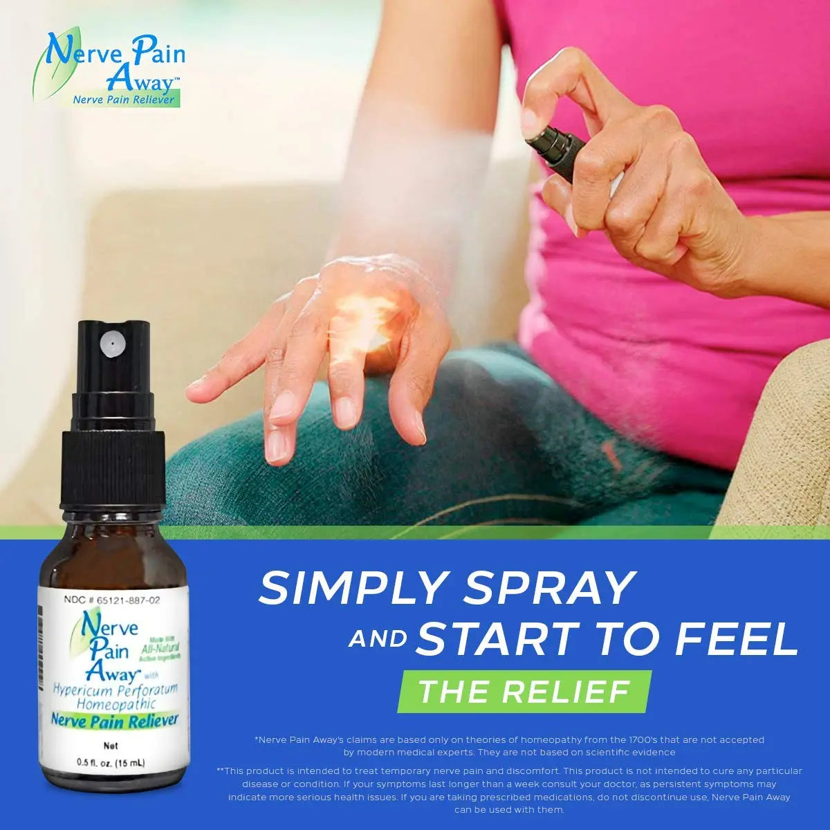 Nerve Pain Away – Homeopathic Topical Spray for Temporary Nerve Pain Relief in Hands and Feet Nerve Pain AwayAu supplements