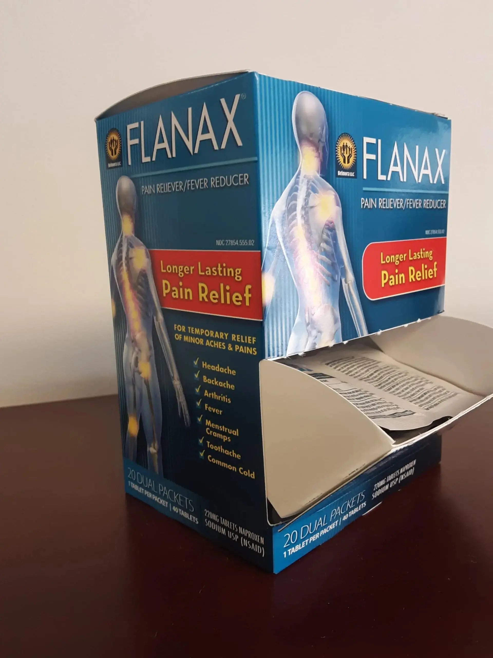 Flanax Pain Reliever Tablets 2ct Retail Dispenser FlanaxAu supplements
