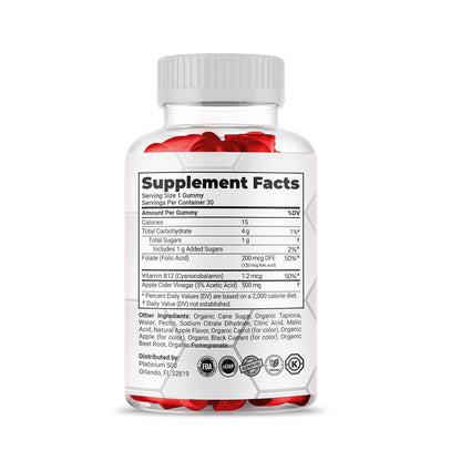 (3 Pack) Simpli Health ACV Keto Gummies, Maximum Strength Gold NutraUS supplements