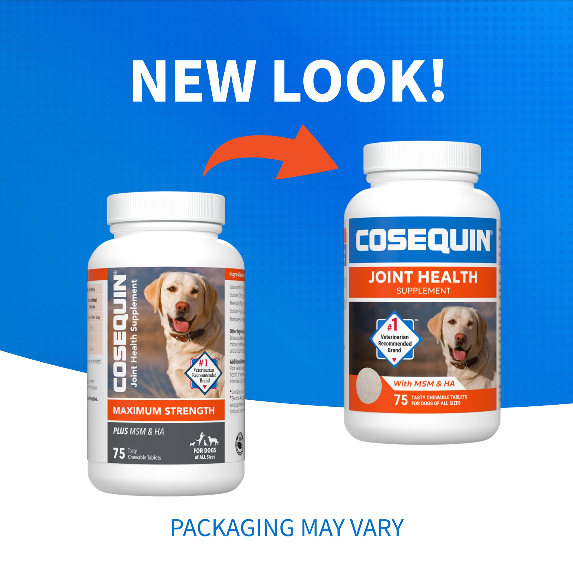 Nutramax Cosequin for Dogs Joint Health Supplement, Contains Glucosamine for Dogs, Plus Chondroitin, MSM and HA, Supports Healthy Joints, Chewable Tablets, 75 Count Nutramax LaboratoriesAu supplements