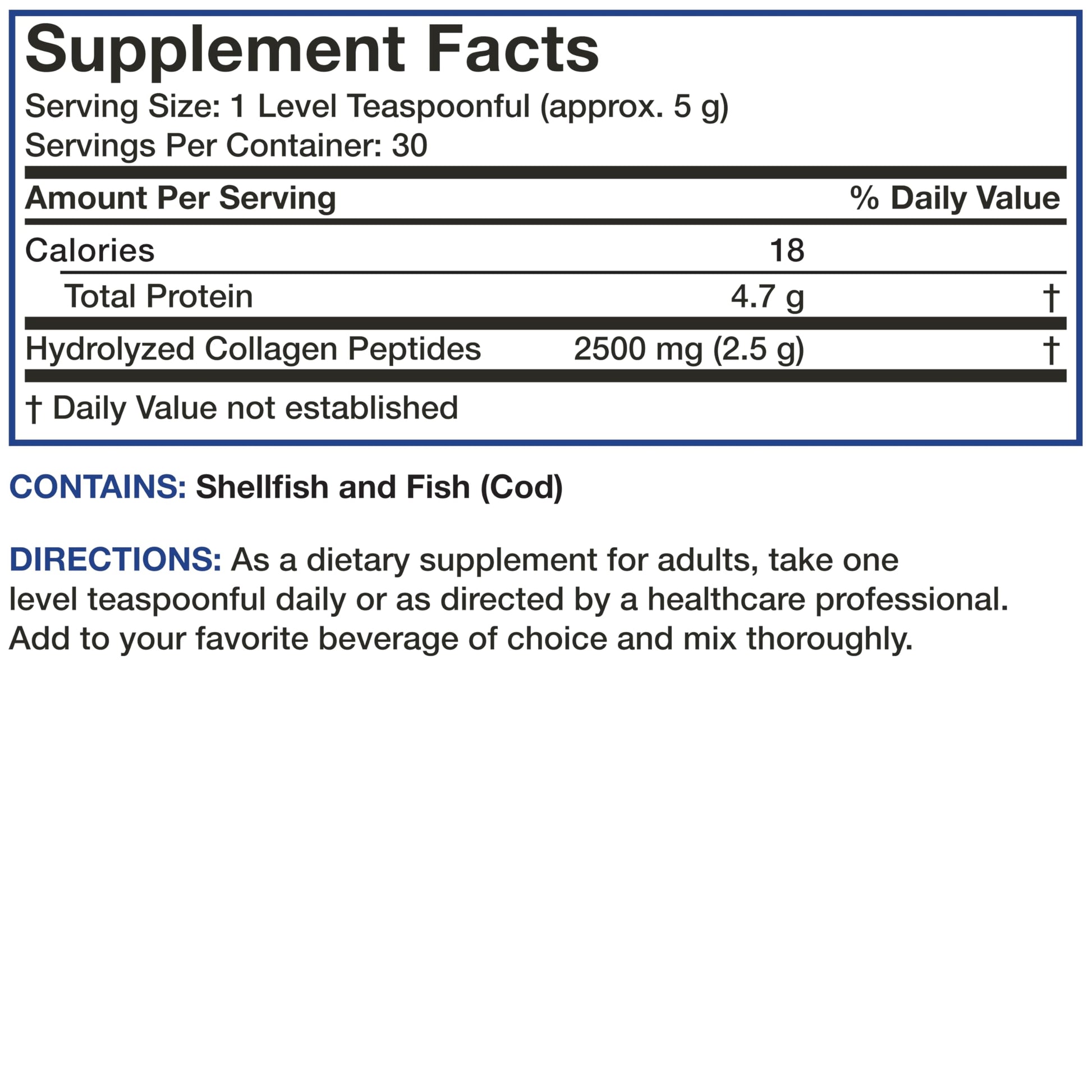 Bronson Marine Collagen Peptides Hydrolyzed Protein Powder 100% Wild Caught Nordic Cod Verified Sustainable Source for Joints Skin Hair Nails & Bones 150g (5.29oz) BronsonAu supplements