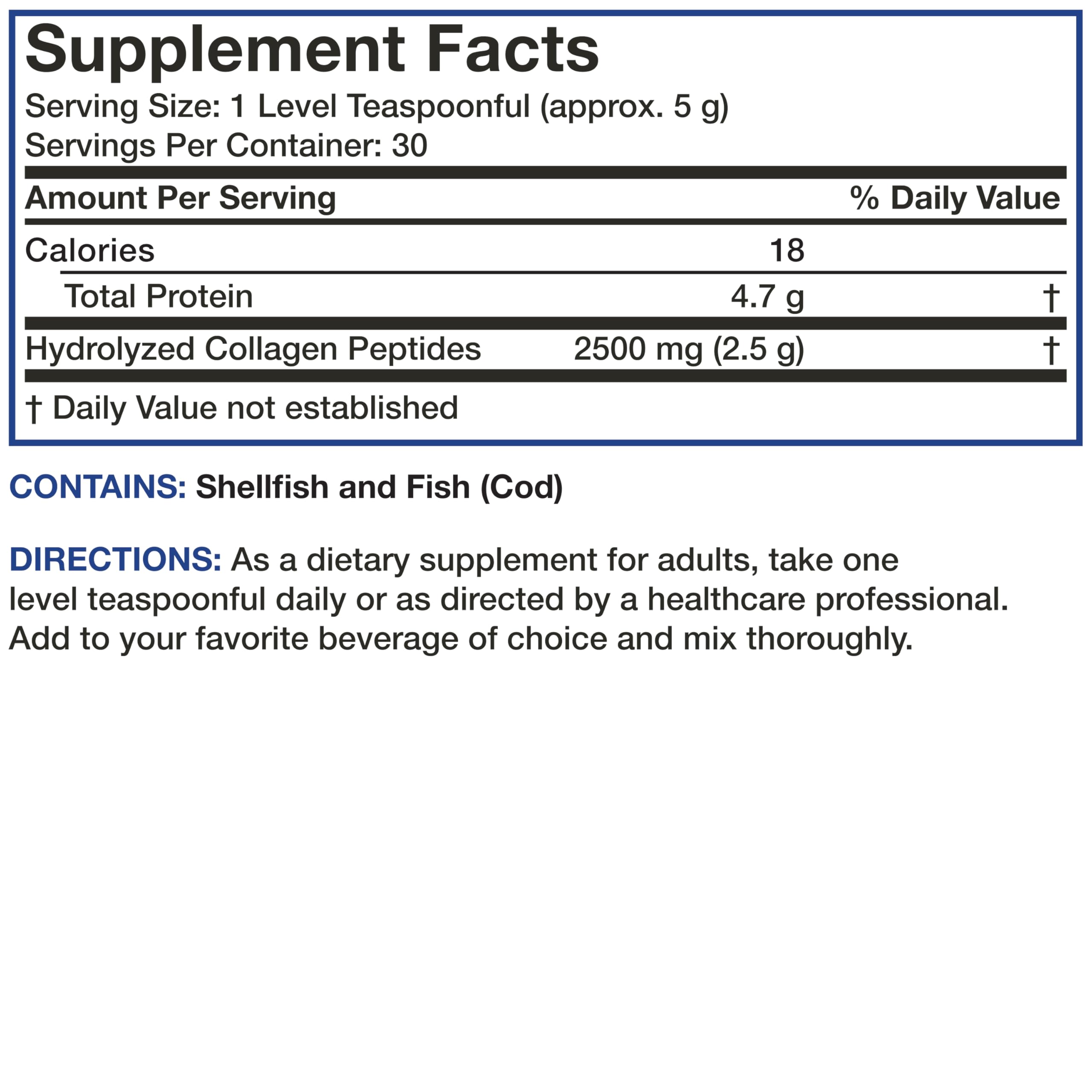 Bronson Marine Collagen Peptides Hydrolyzed Protein Powder 100% Wild Caught Nordic Cod Verified Sustainable Source for Joints Skin Hair Nails & Bones 150g (5.29oz) BronsonAu supplements