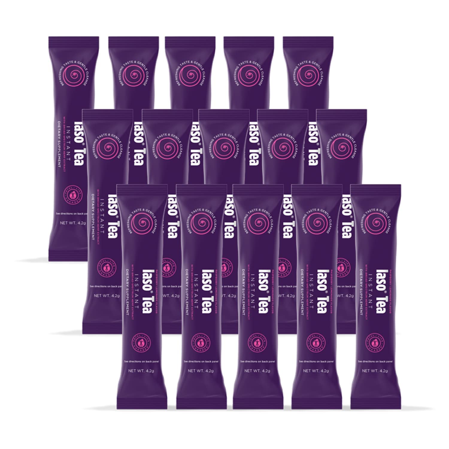 Total Life Changes Raspberry Lemonade Flavor Instant IASO Tea (15 Pack) Total Life ChangesUS supplements