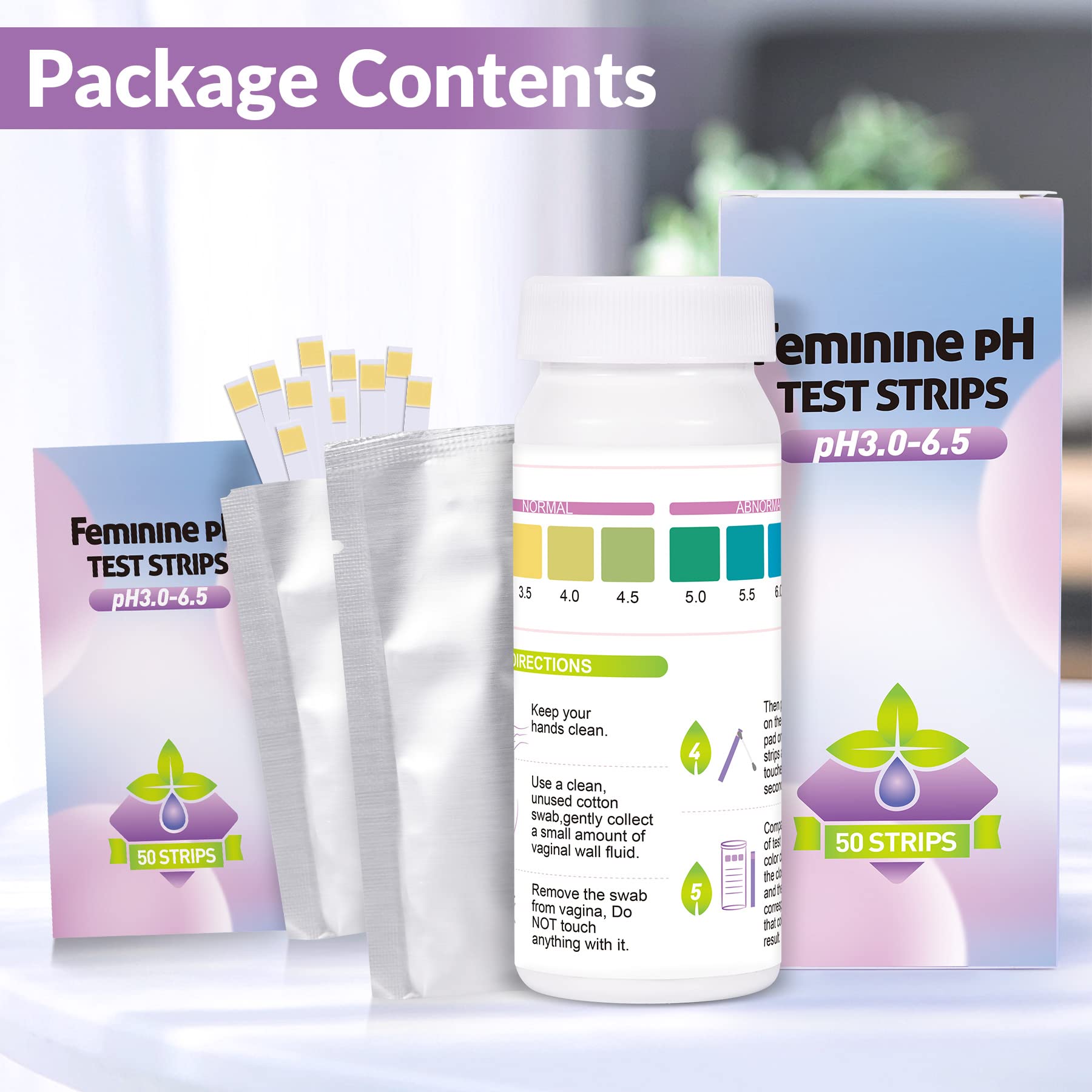 Yeast Infection Test for Women, 50 Count Vaginal pH Test Strips, BV Test Kit at Home SaySummerAu supplements