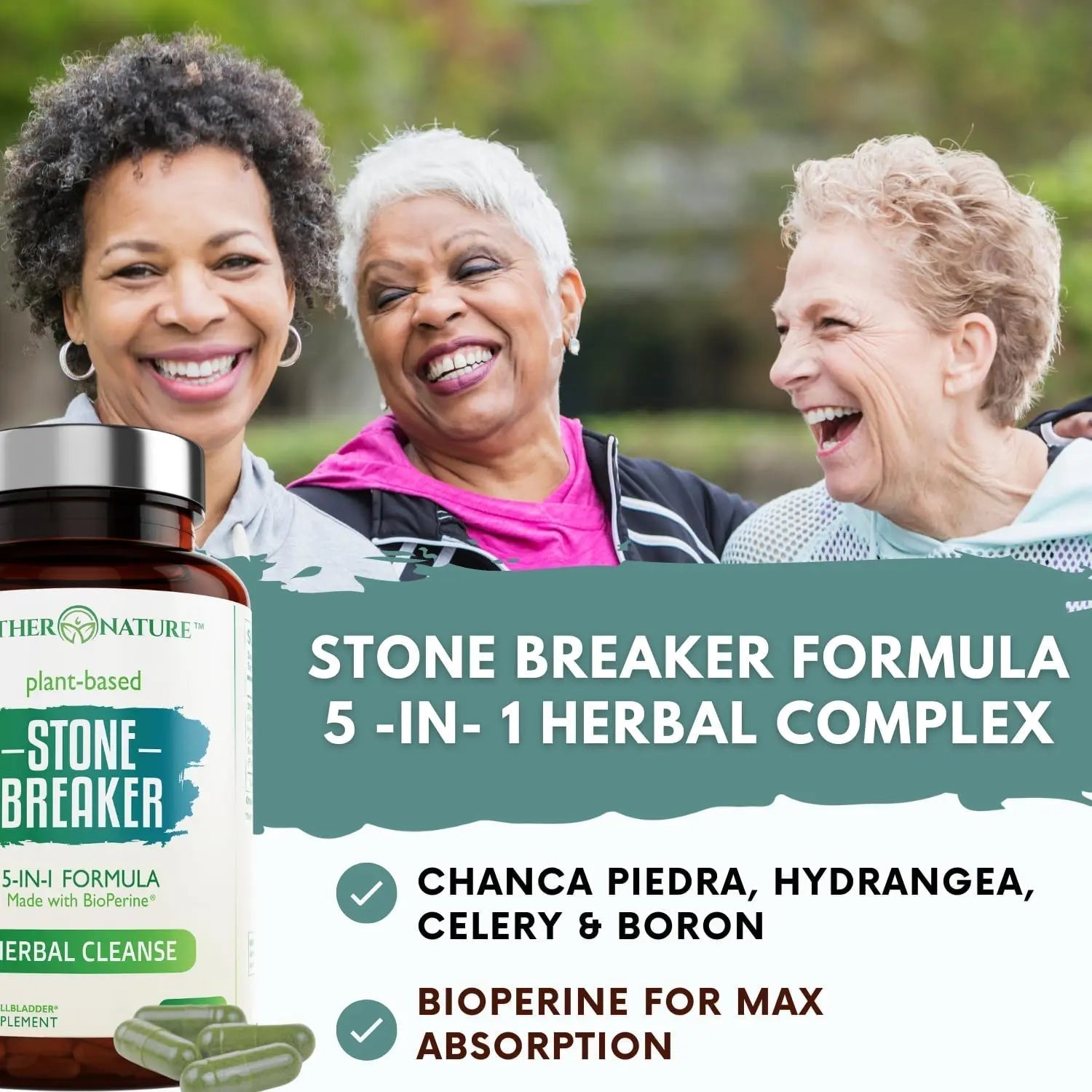 Stone Breaker Chanca Piedra Capsules, Dissolve Kidney & Gallbladder, Detoxify Urinary Tract, Flush Impurities, Kidney Support with Celery Seed Extract - 60 Veg Capsules Mother Nature Organics Superfoods for Organic LivingAu supplements