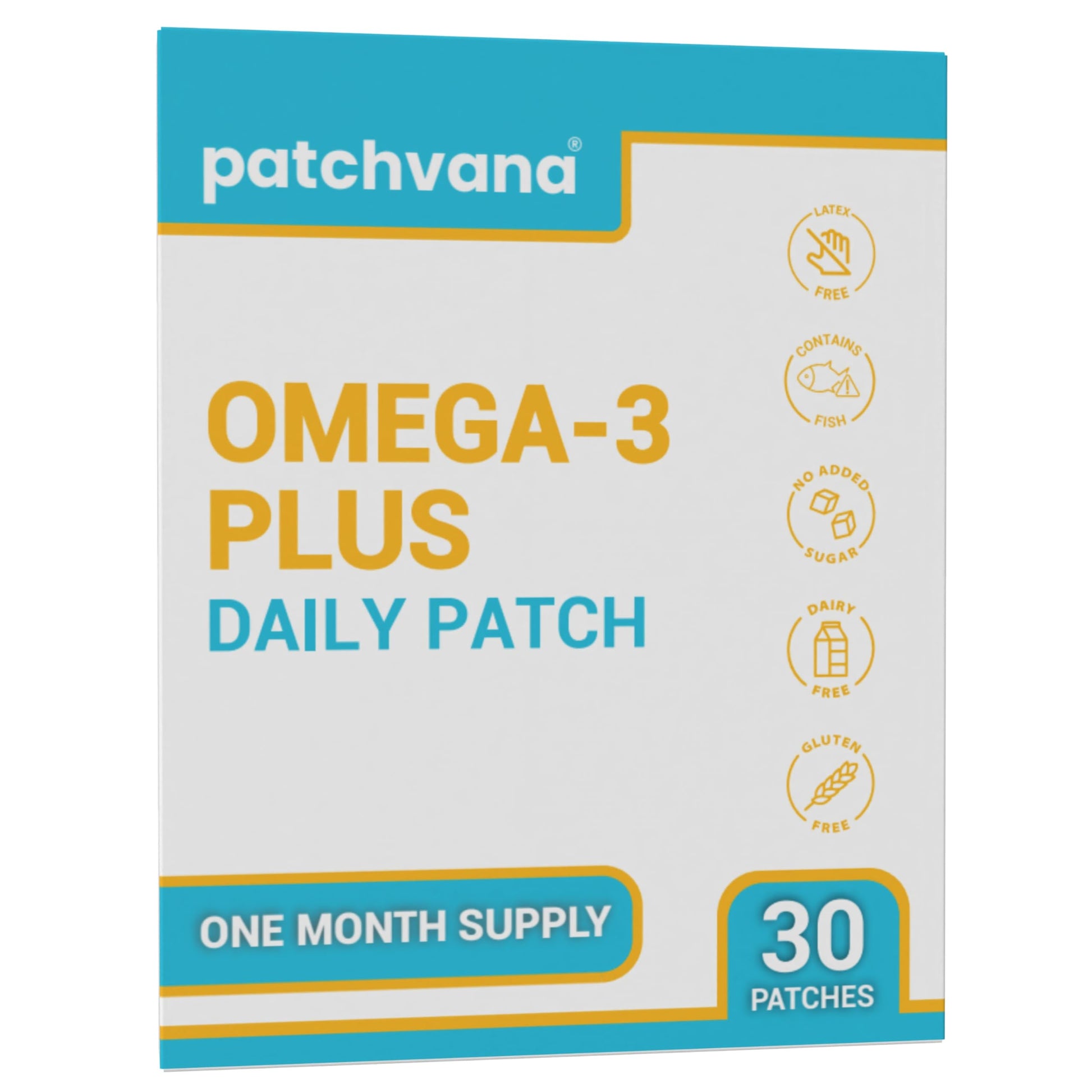 Patchvana Omega 3 Patch for Women & Men, 1 Month Supply, 30 Patches PatchvanaAu supplements