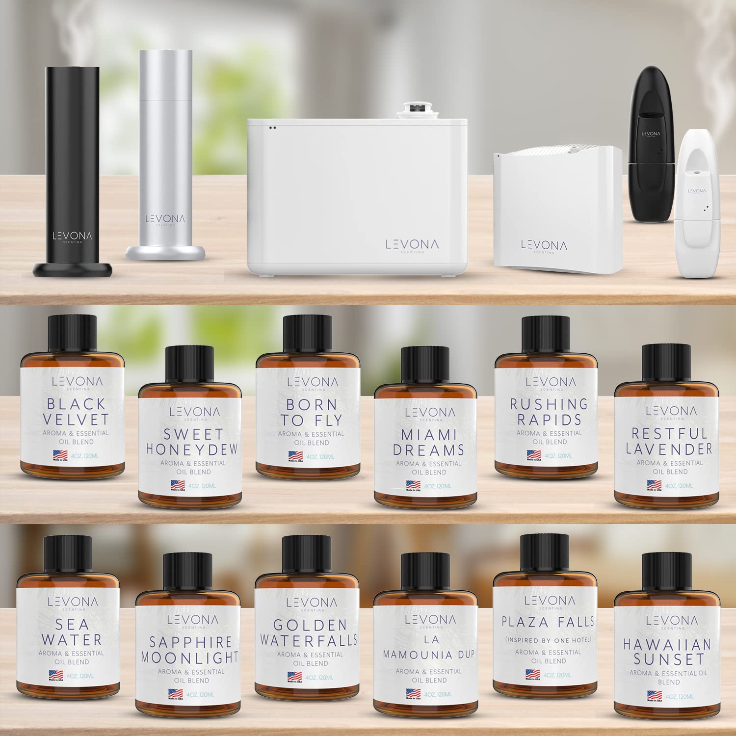 Levona Scent Essential Oils for Diffusers for Home: Miami Dreams Hotel & Home Luxury Scents Fragrance Oil LEVONA SCENTAu supplements