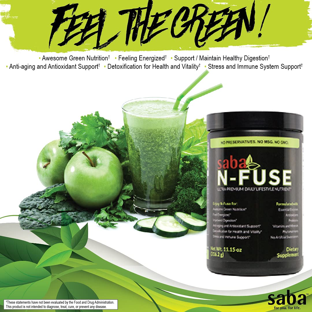 Saba N-Fuse-Whole Food Daily Nutrition,-Phytonutrients, Pre and Probiotics, Enzymes SabaAu supplements