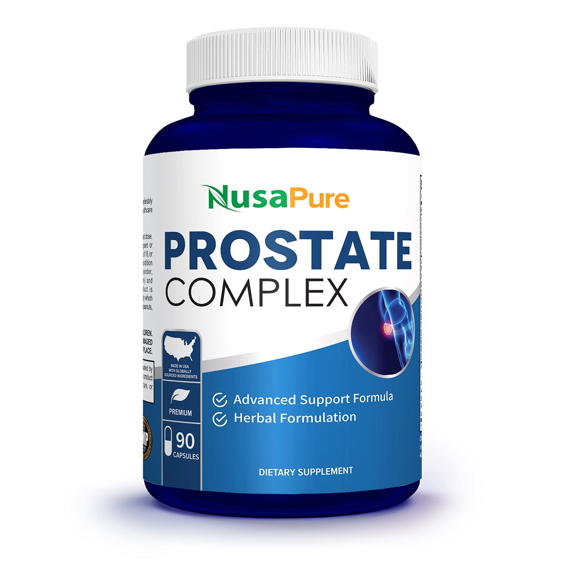 NusaPure Saw Prostate Palmetto Complex (Plant Sterol Complex, Nettle Root, Pygeum Bark, Graviola) - 90 Capsules NusaPureAu supplements