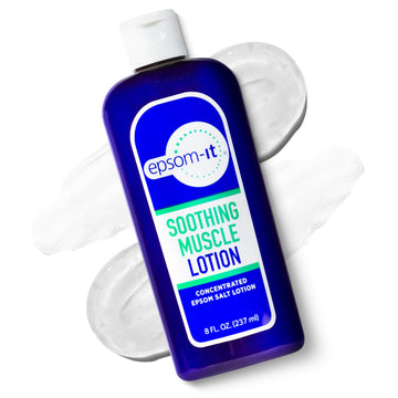 Epsom-It Soothing Muscle Magnesium Lotion – Epsom Salt Topical Cream with Arnica and Magnesium Sulfate - Designed for Muscle Stiffness, Leg Cramps, Feet, Knees and Achy Feet - 8.0 oz EPSOM-ITAu supplements