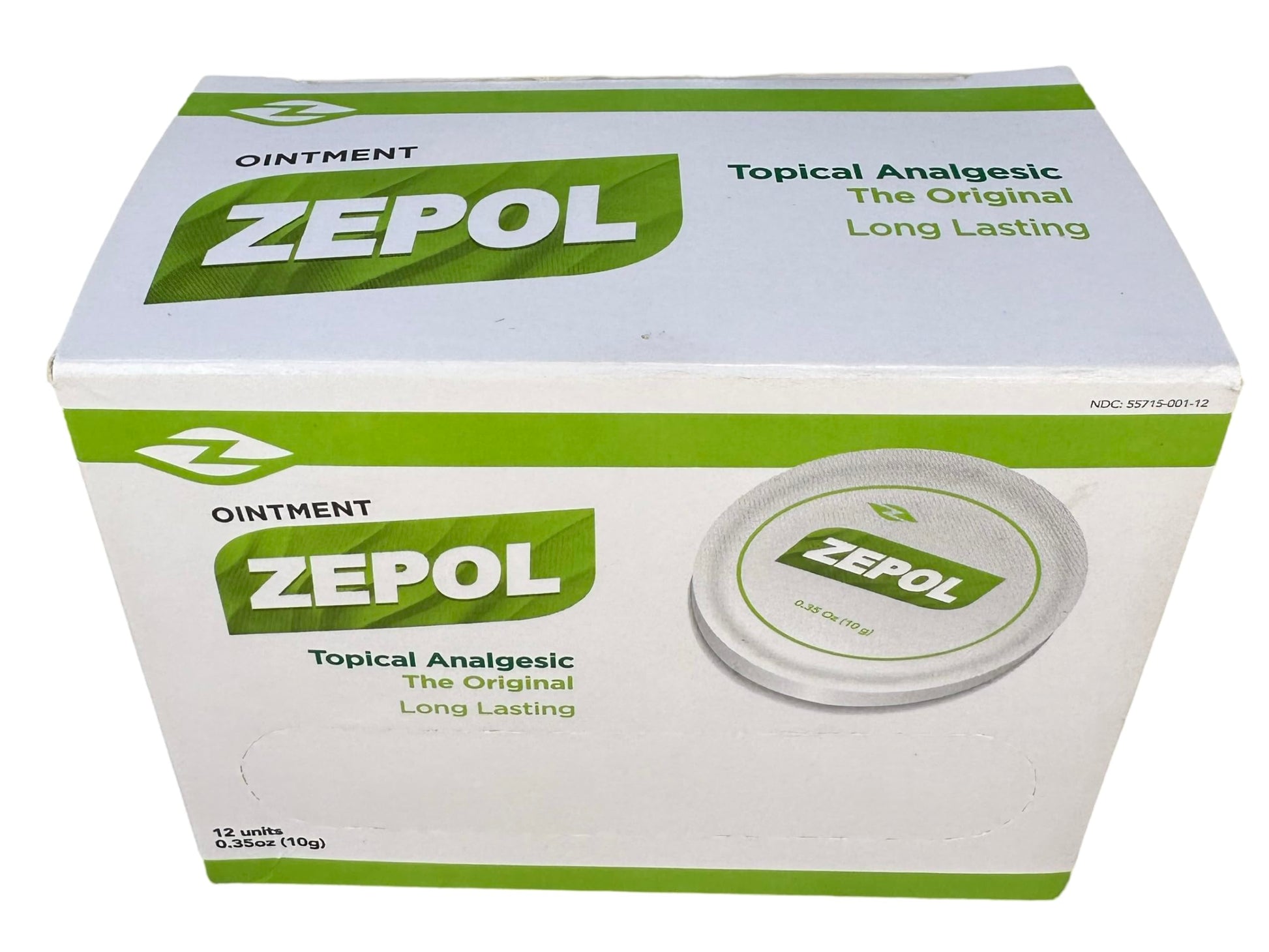 Zepol Original - Long-Lasting Topical Analgesic Ointment for Muscles, Joints, Backache, Sprains, and Strains - Pack of 12 Cans, 0.35 oz Each ZepolAu supplements