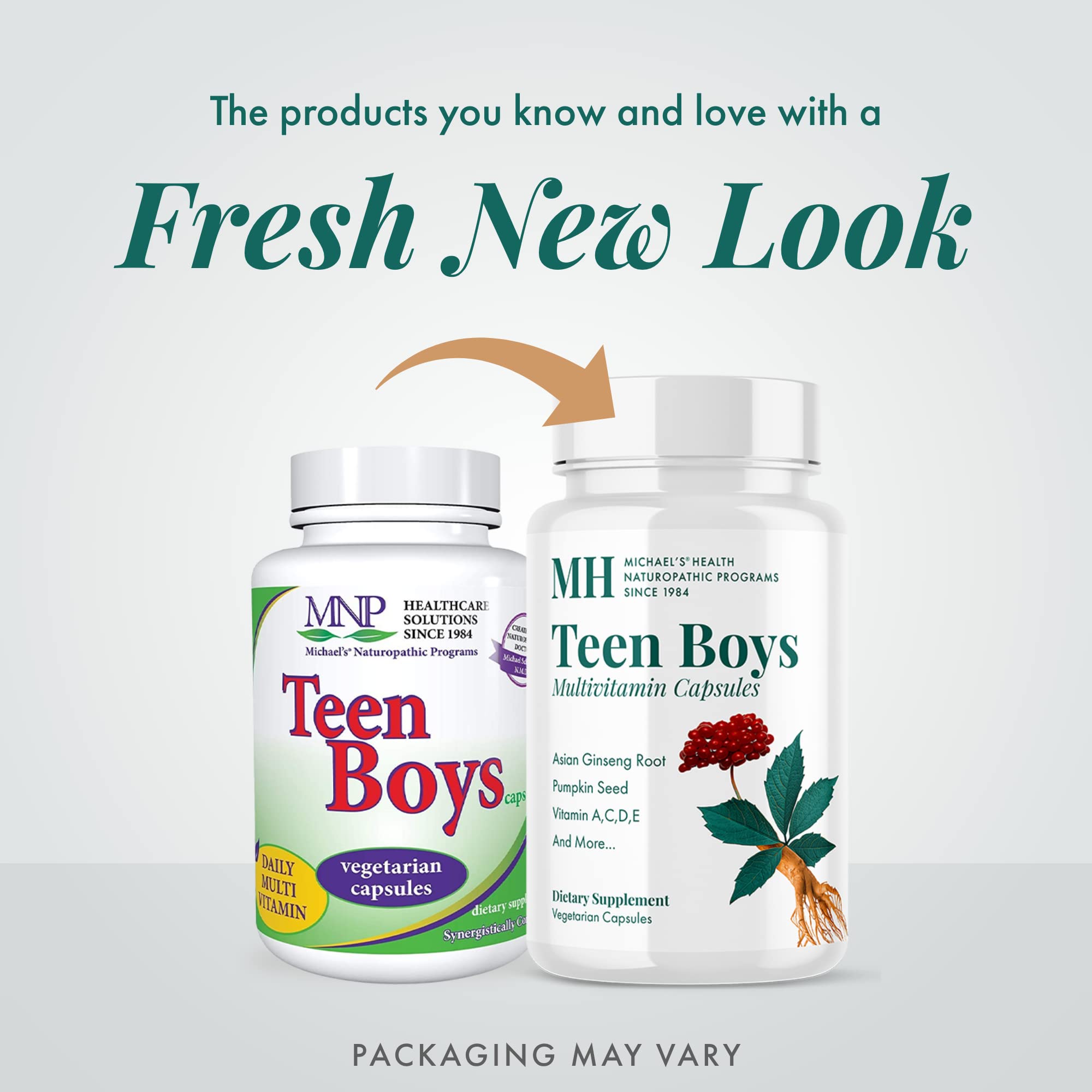 Michael's Health Naturopathic Programs Teen Boys - 60 Vegetarian Capsules - Daily Multivitamin Supplement - Kosher - 30 Servings MICHAEL'SAu supplements