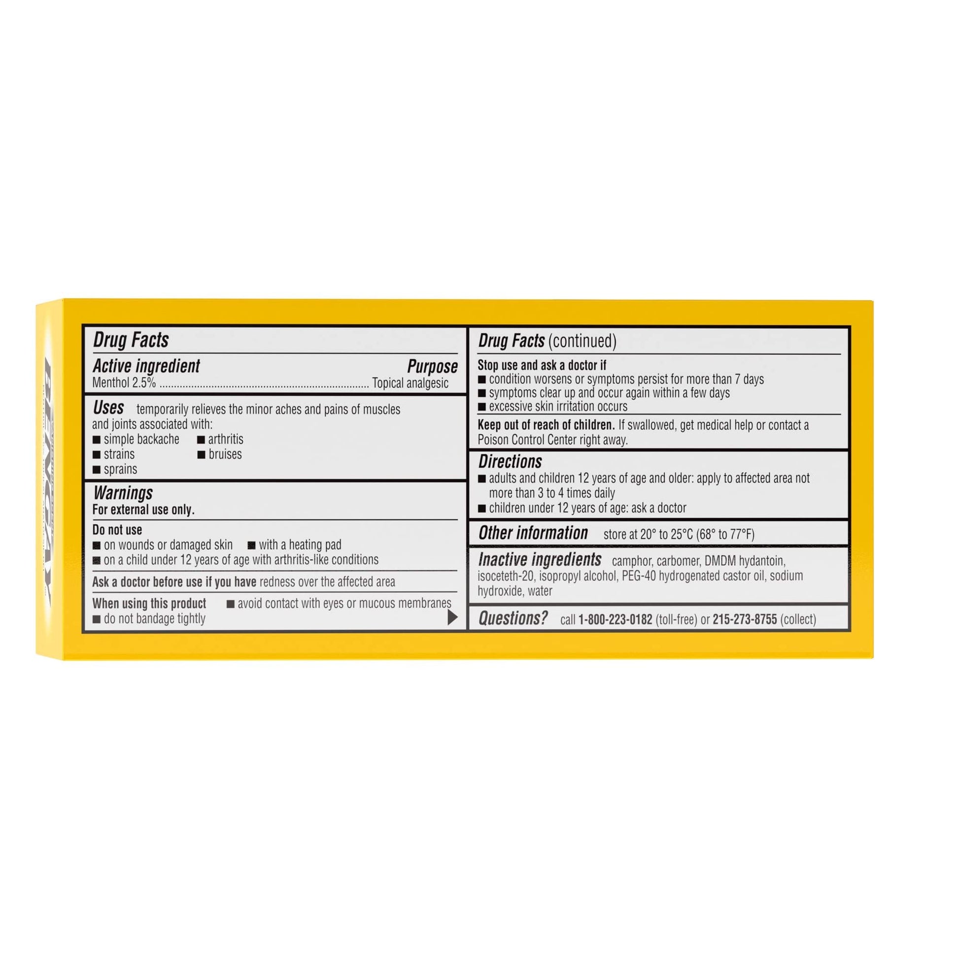 Ben Gay Vanish Scnt Size 2z Bengay Non-Greasy Vanishing Scent Pain Reliever Gel, Pack of 3 Johnson & JohnsonAu supplements