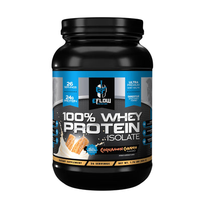 eFlow Nutrition 100% Whey Protein Isolate - Lactose-Free Digestive Enzymes Added eFlow NutritionUS supplements