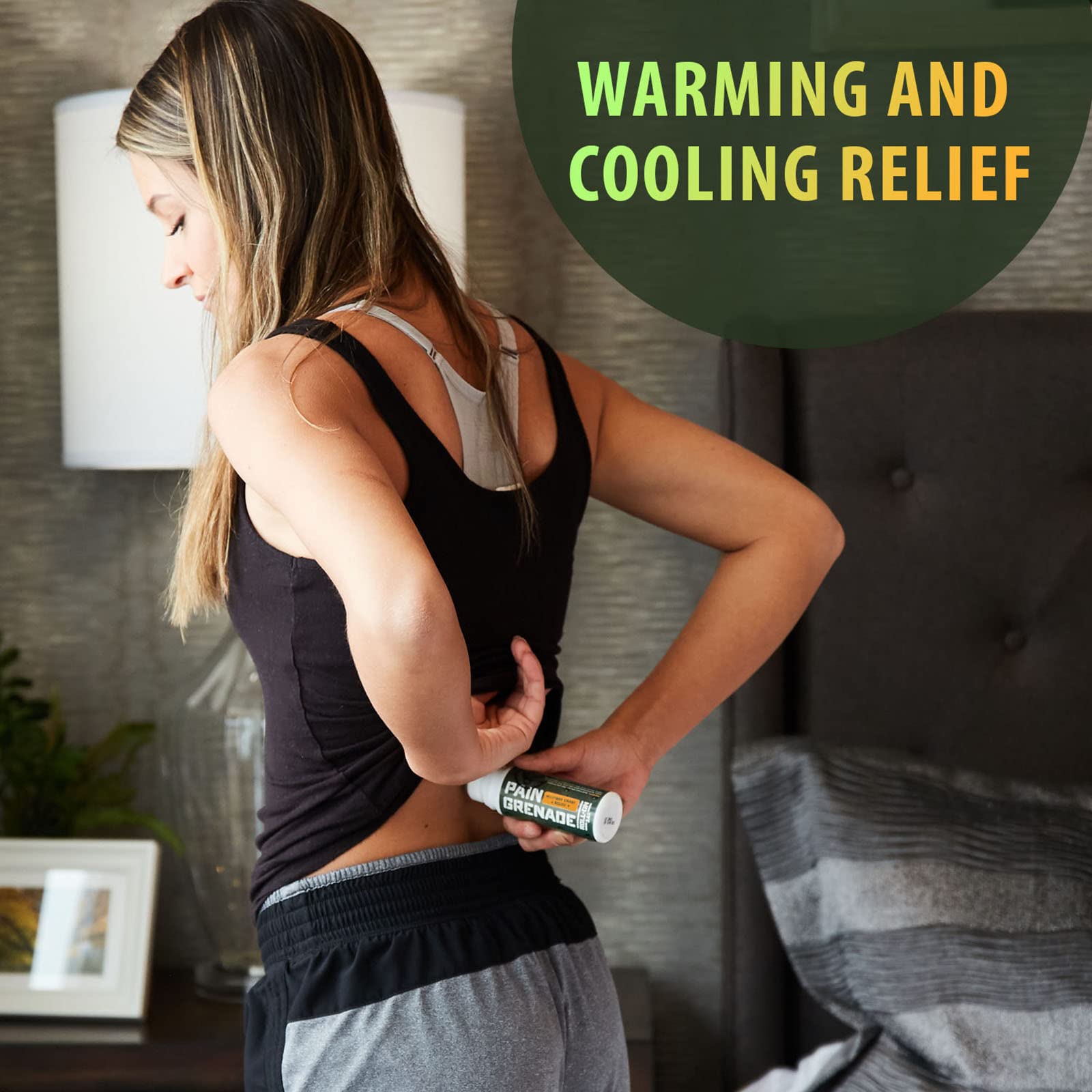 Plant Powered Roll-On Gel by Pain Grenade - Cooling and Warming Gel with Arnica, Menthol, Camphor, Glucosamine, and Other All Natural Botanicals - 3 - Pack M PAIN MANAGEMENT TECHNOLOGIESAu supplements