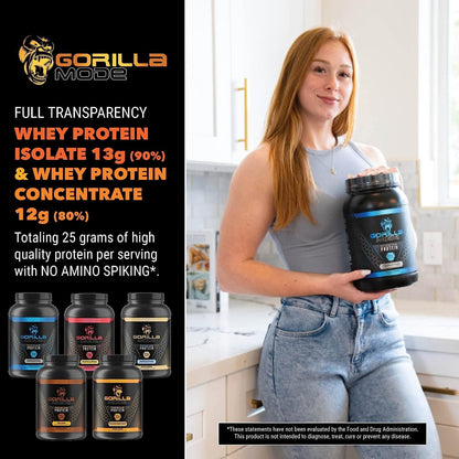 Gorilla Mode Premium Protein - Chocolate Peanut Butter / 24 Grams of Protein/Recover Gorilla MindUS supplements
