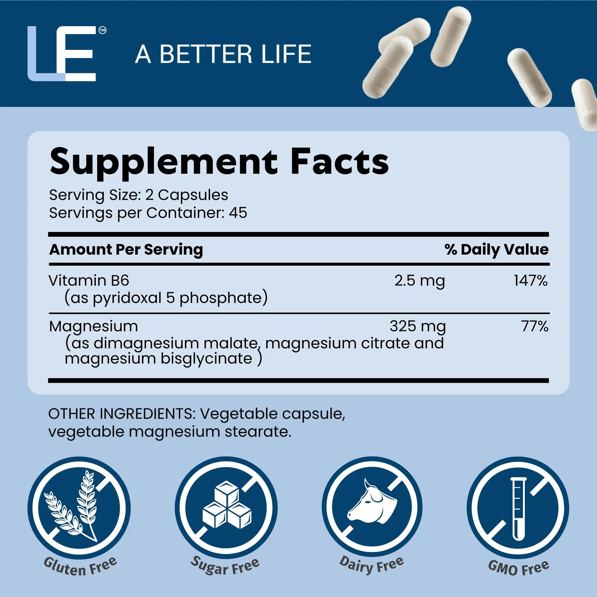 Life Enhancement Ultra Triple Magnesium Complex - 325 mg - with B6, Glycinate, Malate & Citrate - Magnesium Supplement Enhance Sleep and Brain Function - Made in USA (90 Vegetarian Capsules) Life Enhancementnz supplements