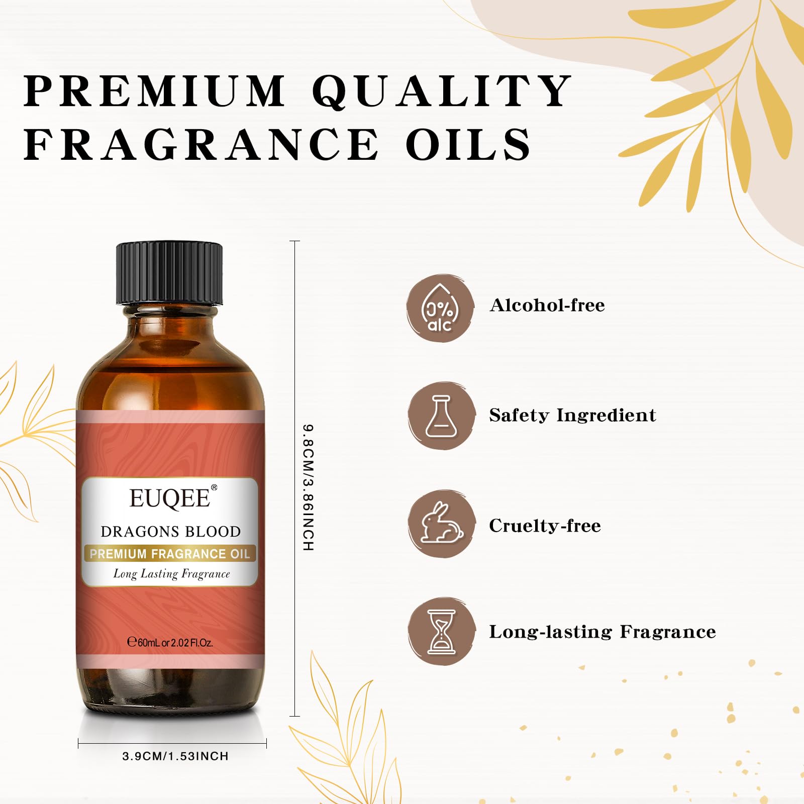 EUQEE Dragons Blood Fragrance Oils, 60ml Scent Essential Oils with Glass Dropper for Diffusers EUQEEAu supplements