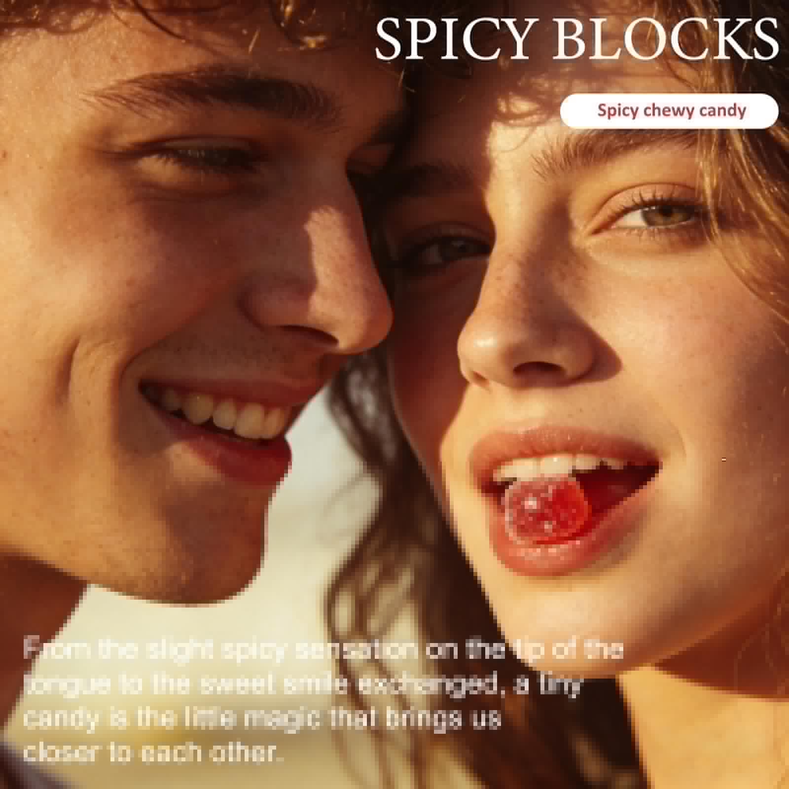 Spicy Blocks for Couples-with Chili Pepper , Maca Root & Epimedium Extract | Supports Emotional Warmth & Daily Comfort | Peach Flavor, Mild Spicy Kick, Vegan-Friendly, No Artificial Additives (1) PBZPBZAu supplements