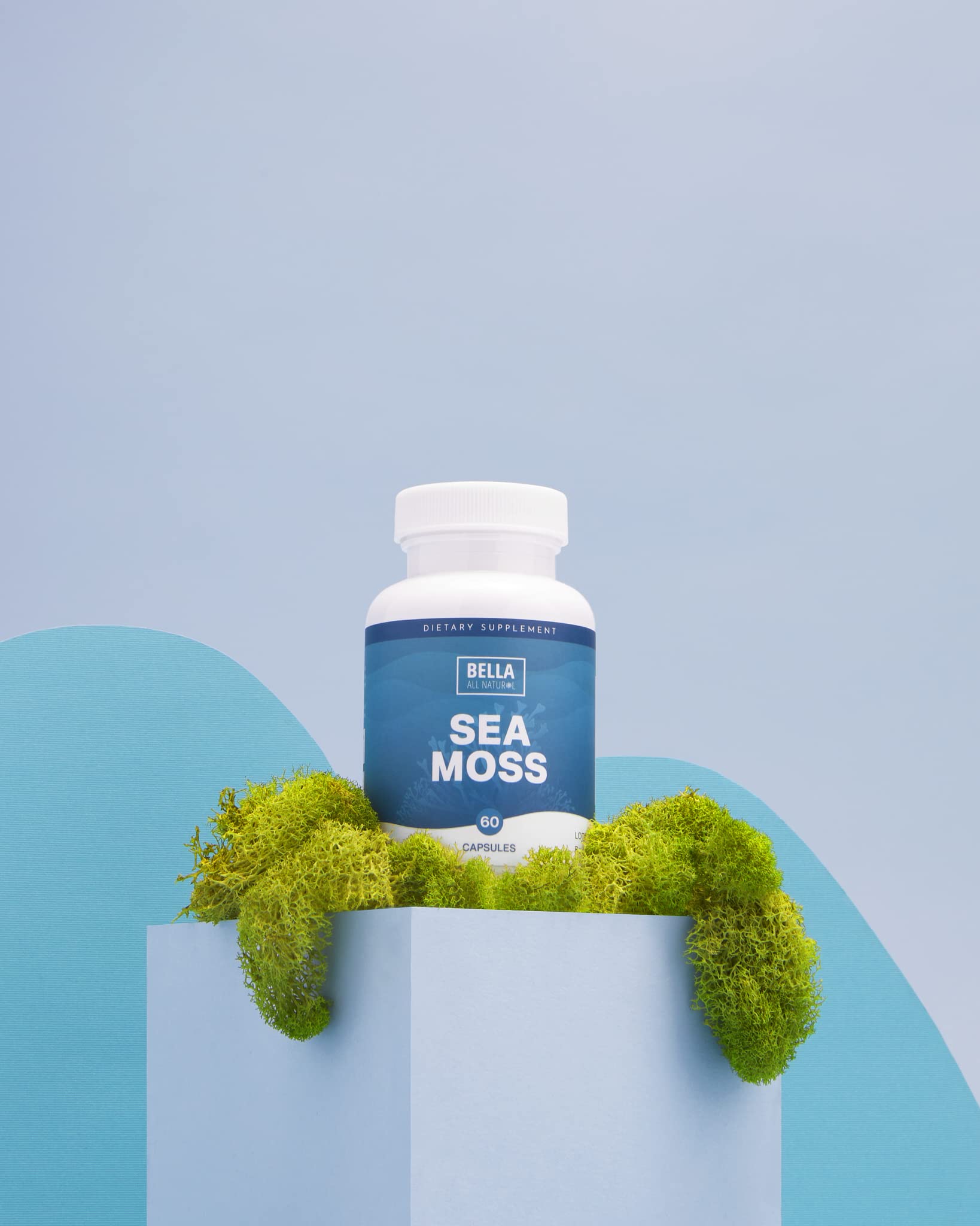 Bella All Natural Sea Moss Vitamins | Pure Sea Moss | Irish Sea Moss, 60 Capsules Bella All NaturalUS supplements