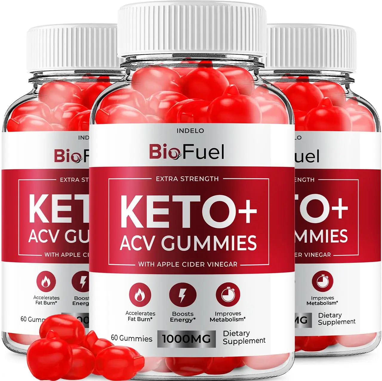 (3 Pack) Bio Fuel Keto ACV Gummies - Advanced Formula BioFuel Keto Plus ACV Gummies Apple Cider Vinegar Bio Fuel ACV, Weight Management Gummies Dietary Supplement Reviews Men Women (180 Gummies) IndeloAu supplements