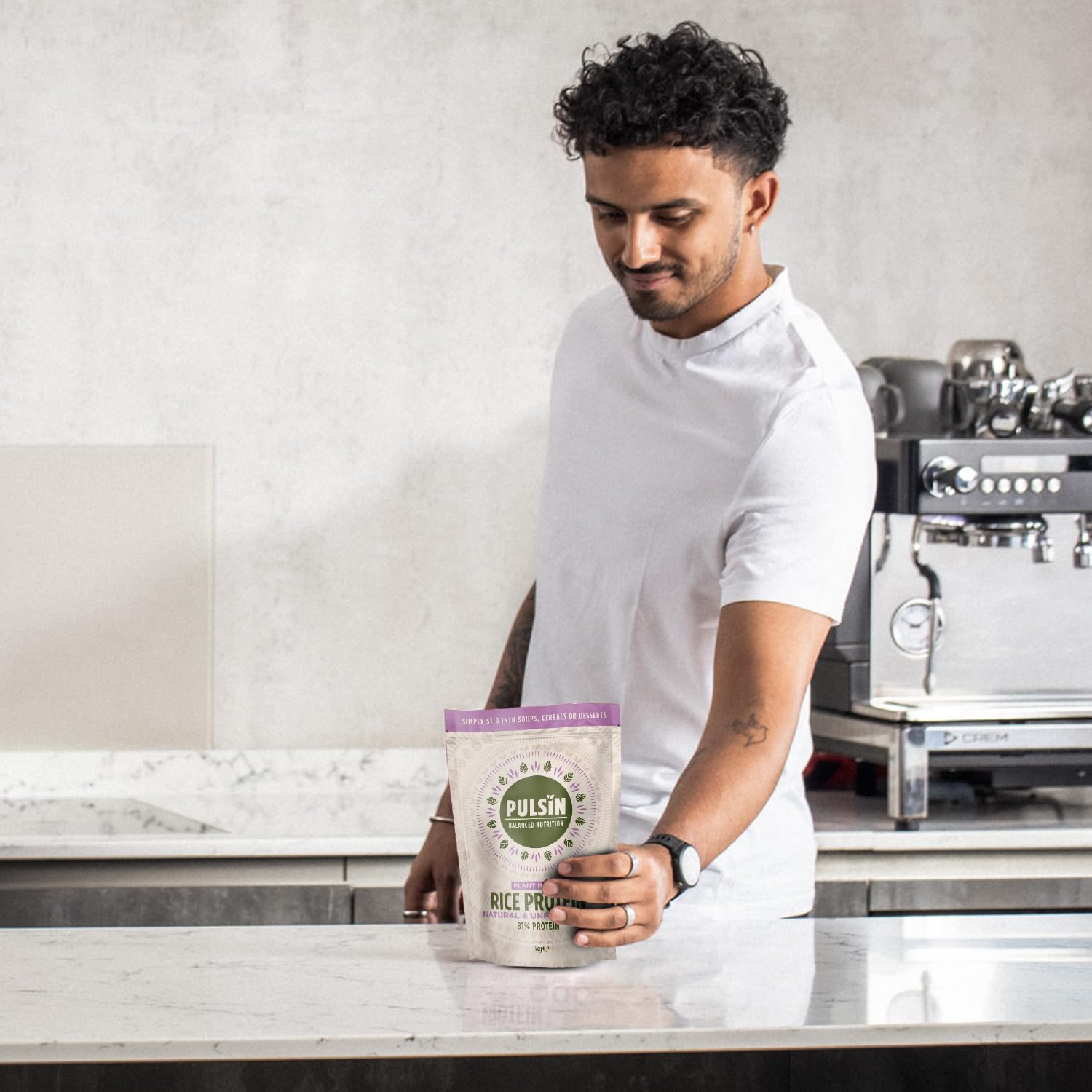 Pulsin - Natural & Unflavoured Vegan Rice Protein Powder - 1kg - 8.1g Protein, 0.4g Carbs, 43 Kcal Per Serving PulsinAu supplements
