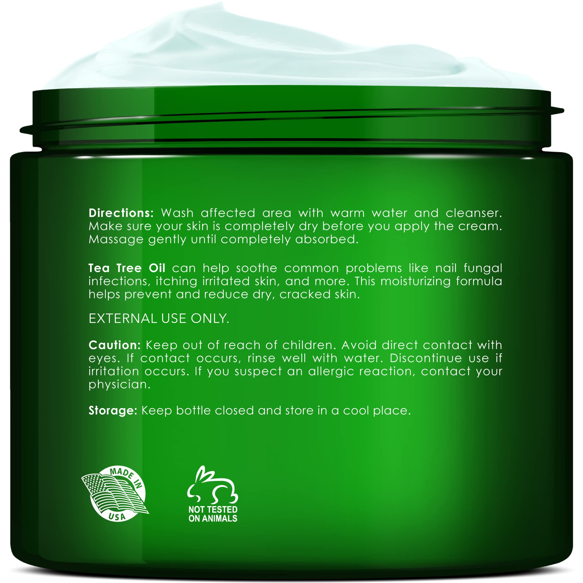 New York Biology Tea Tree Oil Foot Cream for Dry Cracked Feet, Athletes Foot, Nail Fungus NEW YORK BIOLOGY THE ULTIMATE COSMECEUTICALSUS supplements