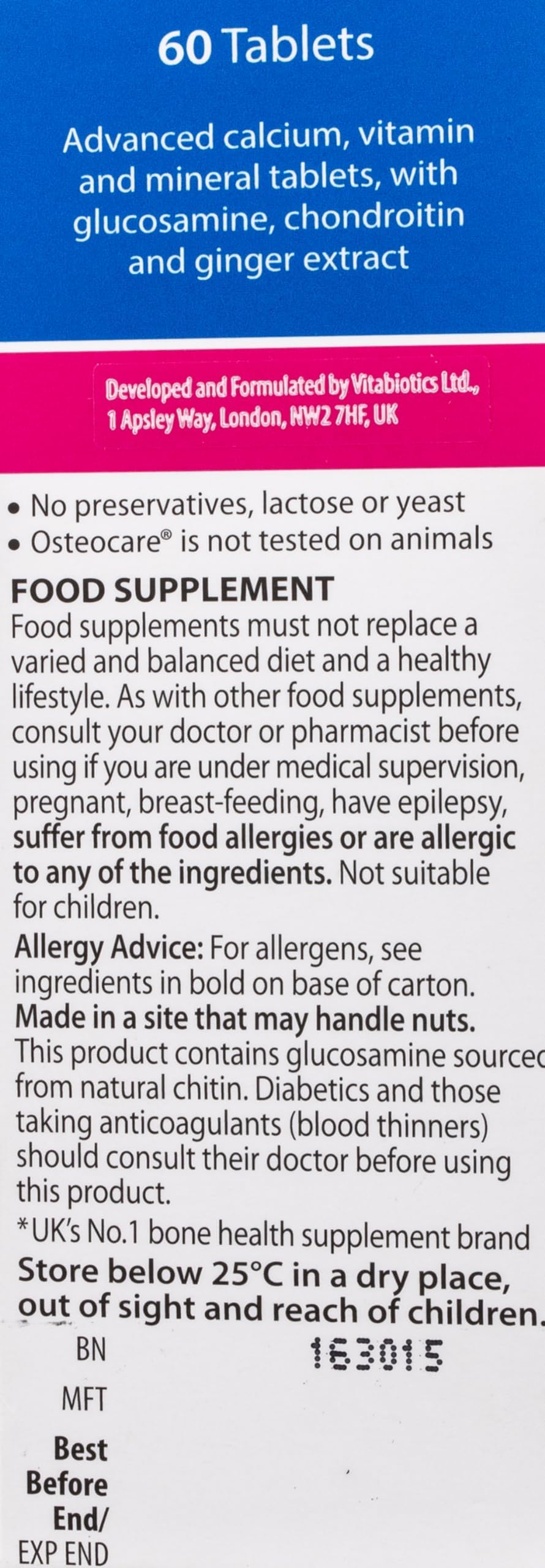 Vitabiotics Osteocare Joint VitabioticsAu supplements