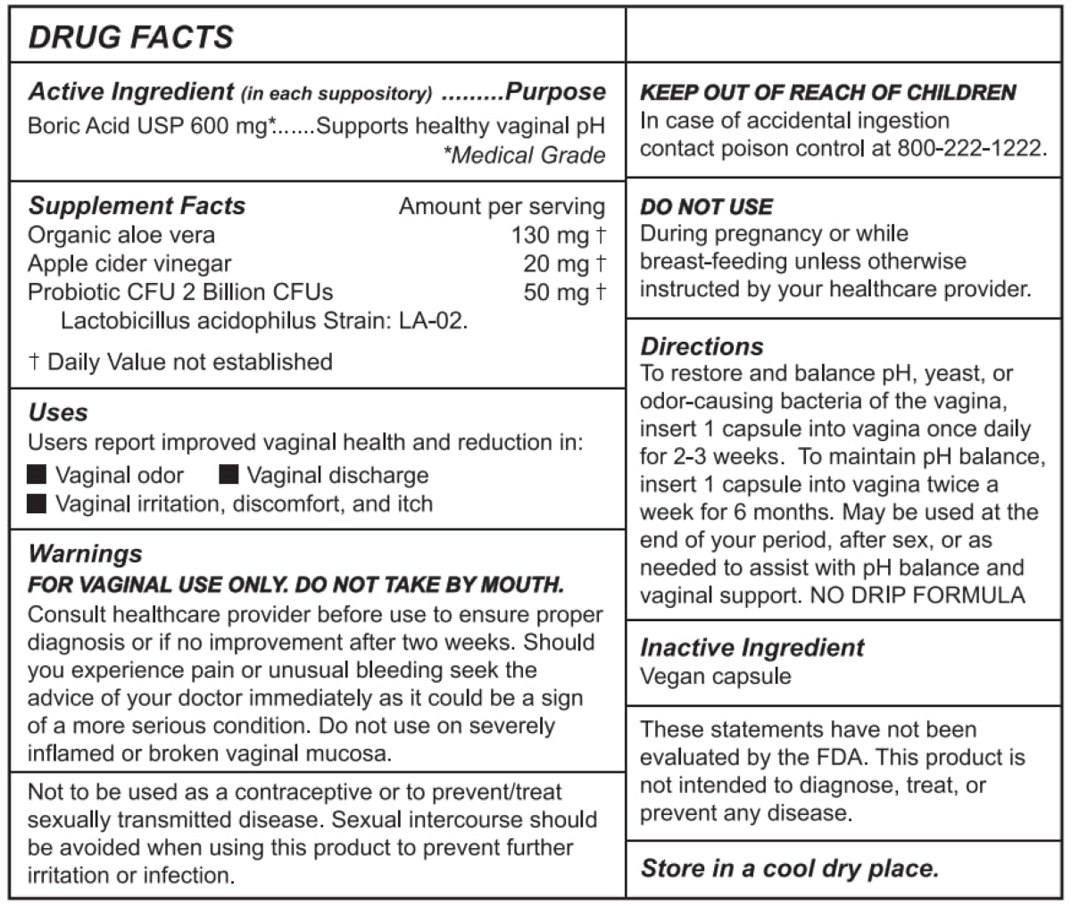 Kushae Boric Acid Suppositories with Applicator, All-Natural Boric Acid Suppositories for Women KushaeAu supplements