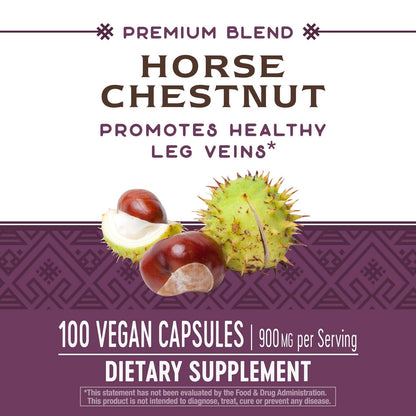 Nature's Way Standardized Horse Chestnut, Premium Extract for Healthy Veins and Blood Nature's WayUS supplements