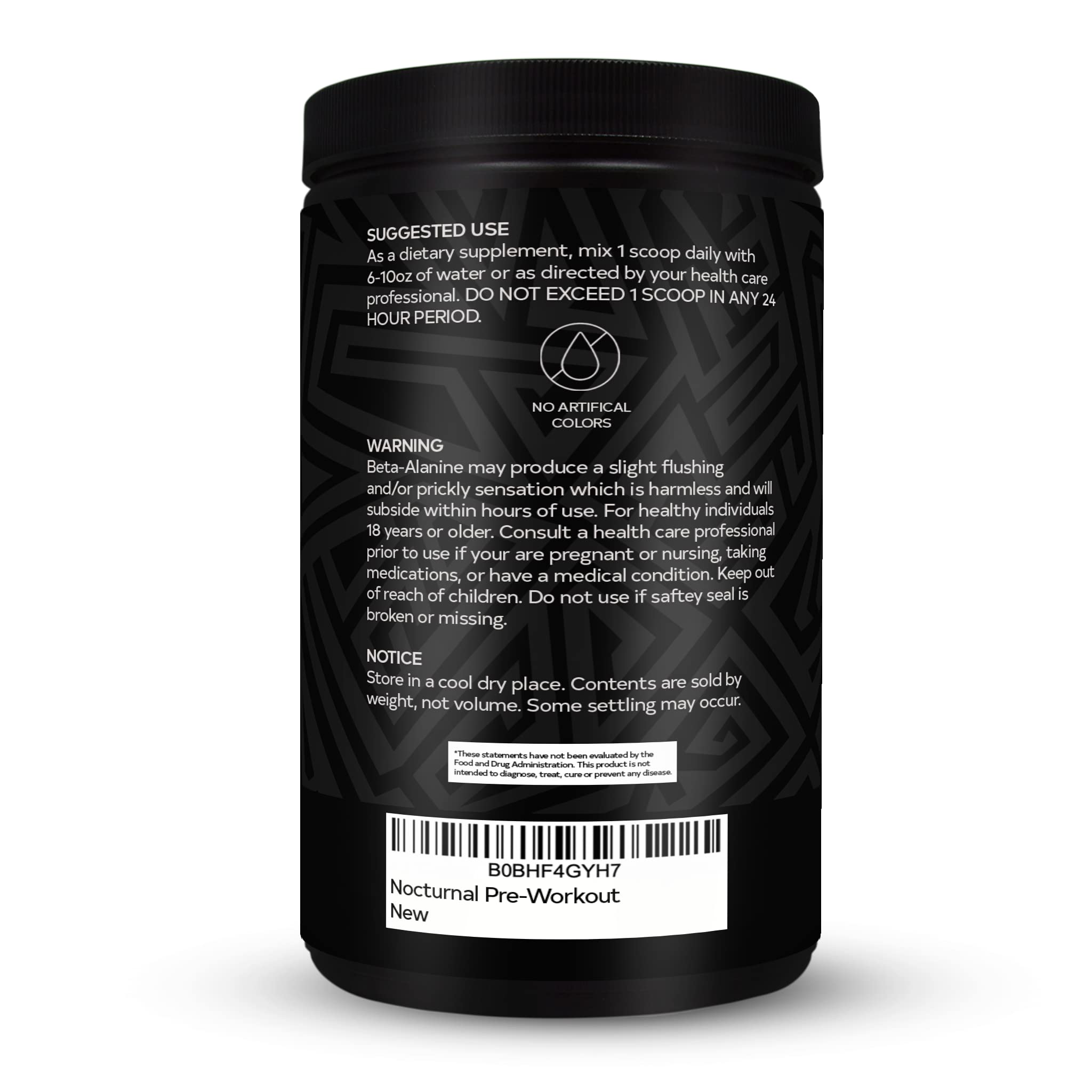 The Supplement Co Nocturnal Pre Workout - No Caffeine Night Time Preworkout for Men The Supplement CoAu supplements
