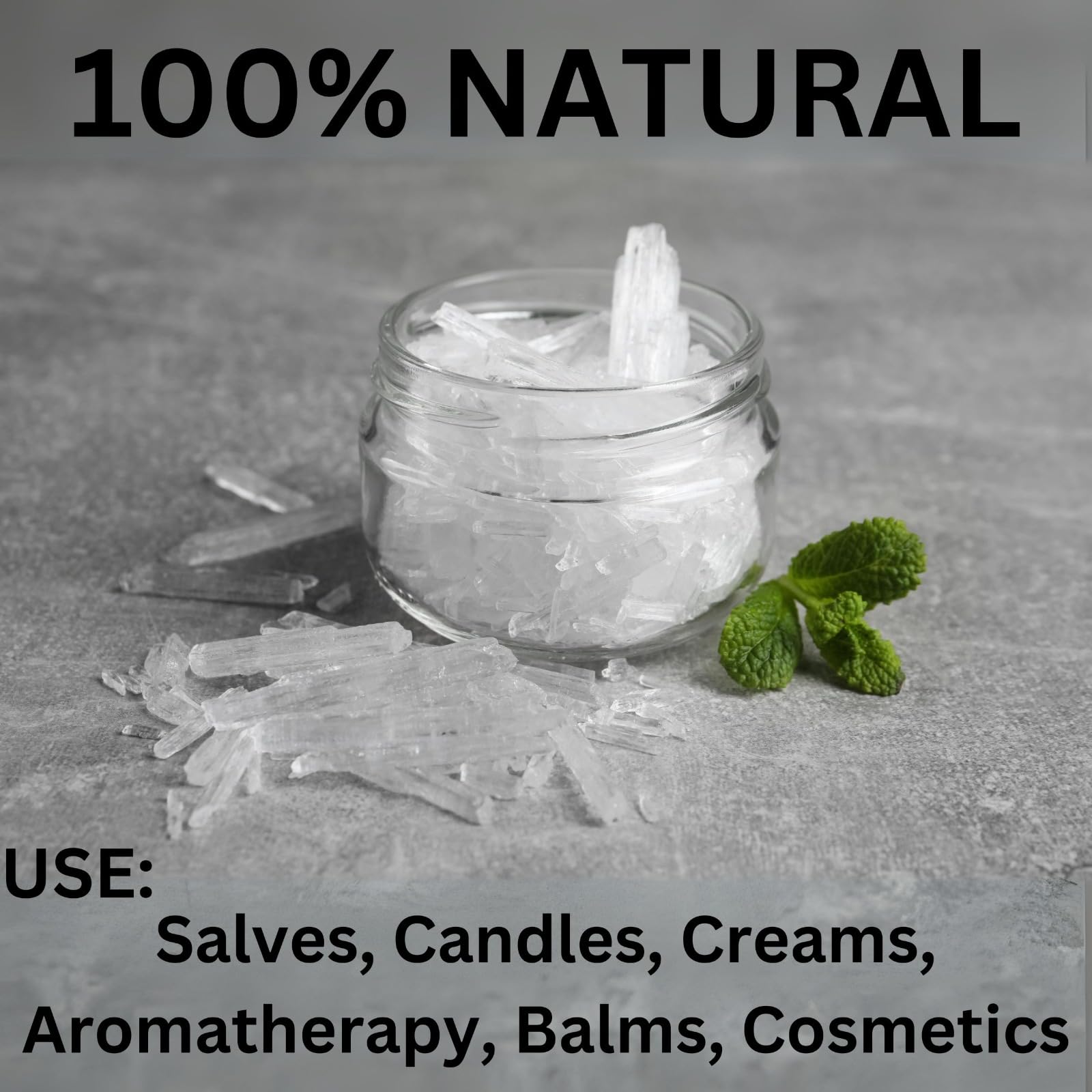 ZAVBE 1LB Menthol Crystal Mentha Arvensis Pure Natural in Resealable Bag USP Food Grade ZAVBEAu supplements