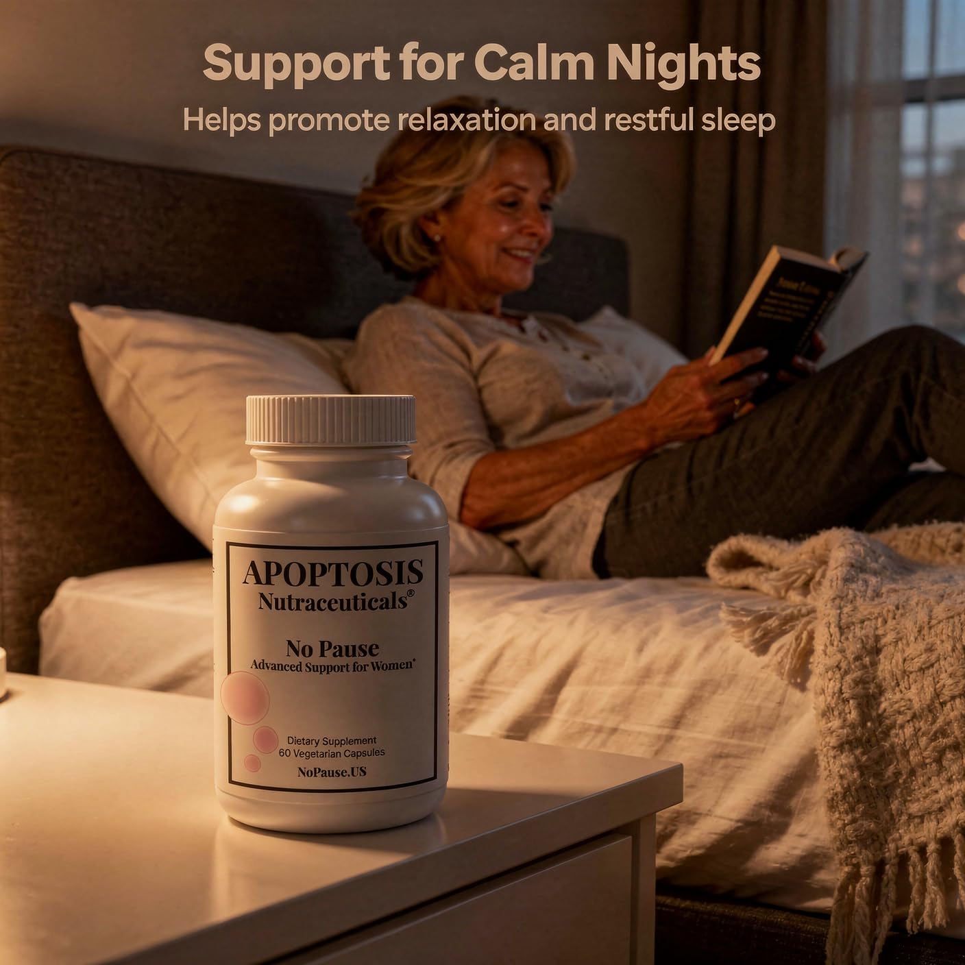 Apoptosis Menopause Supplement for Women – Supports Hot Flash Relief, Mood Balance, Energy & Vitality – with L-Arginine – 60 Capsules – Made in USA Apoptosis NutraceuticalsAu supplements