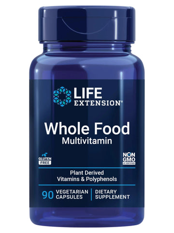Life Extension Whole Food Multivitamin, Plant-derived Vitamin D3, A, B, C & E, Plus Minerals, Plant extracts, Stay Healthy from Head to Toe Life ExtensionAu supplements